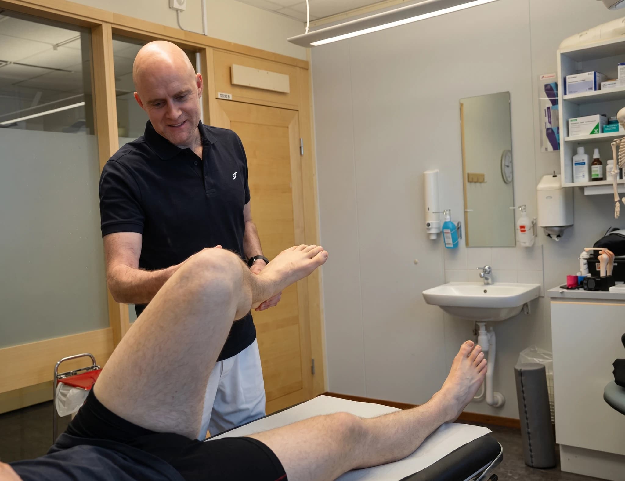 Behandlingsrummet hos Capio Sports Medicine i Umeå