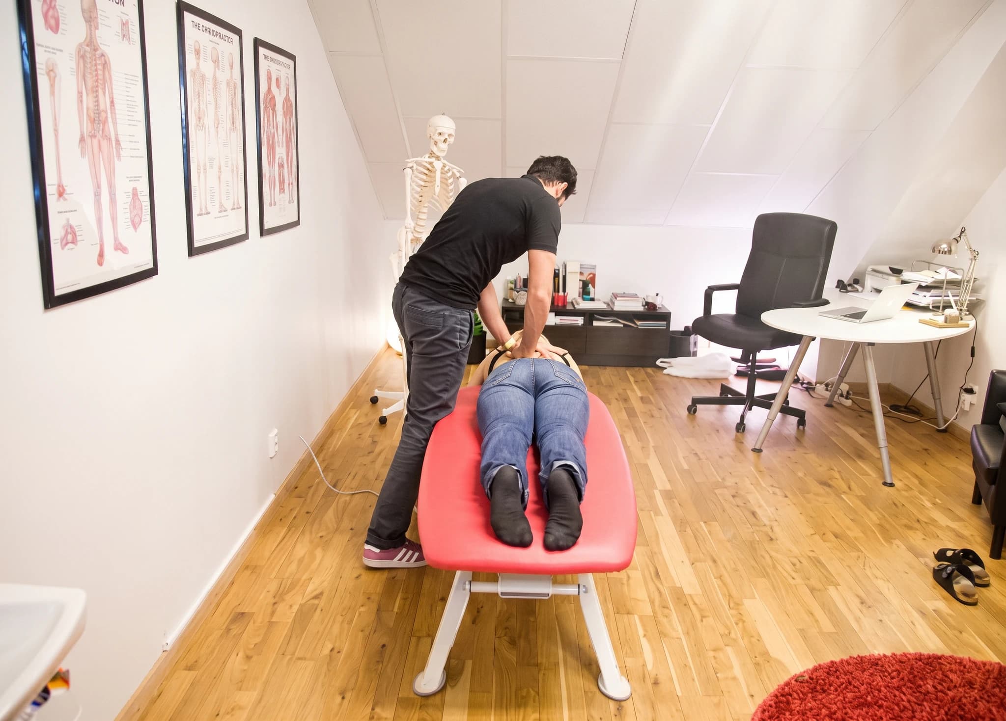 Behandlingsrummet hos Chiro Rehab Center, Ullevi