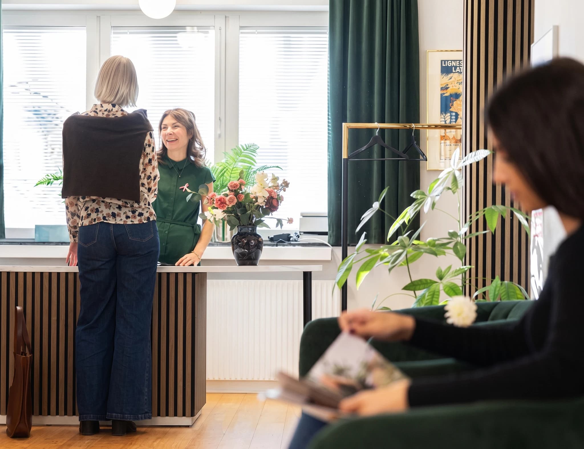 Receptionen hos Dahliakliniken