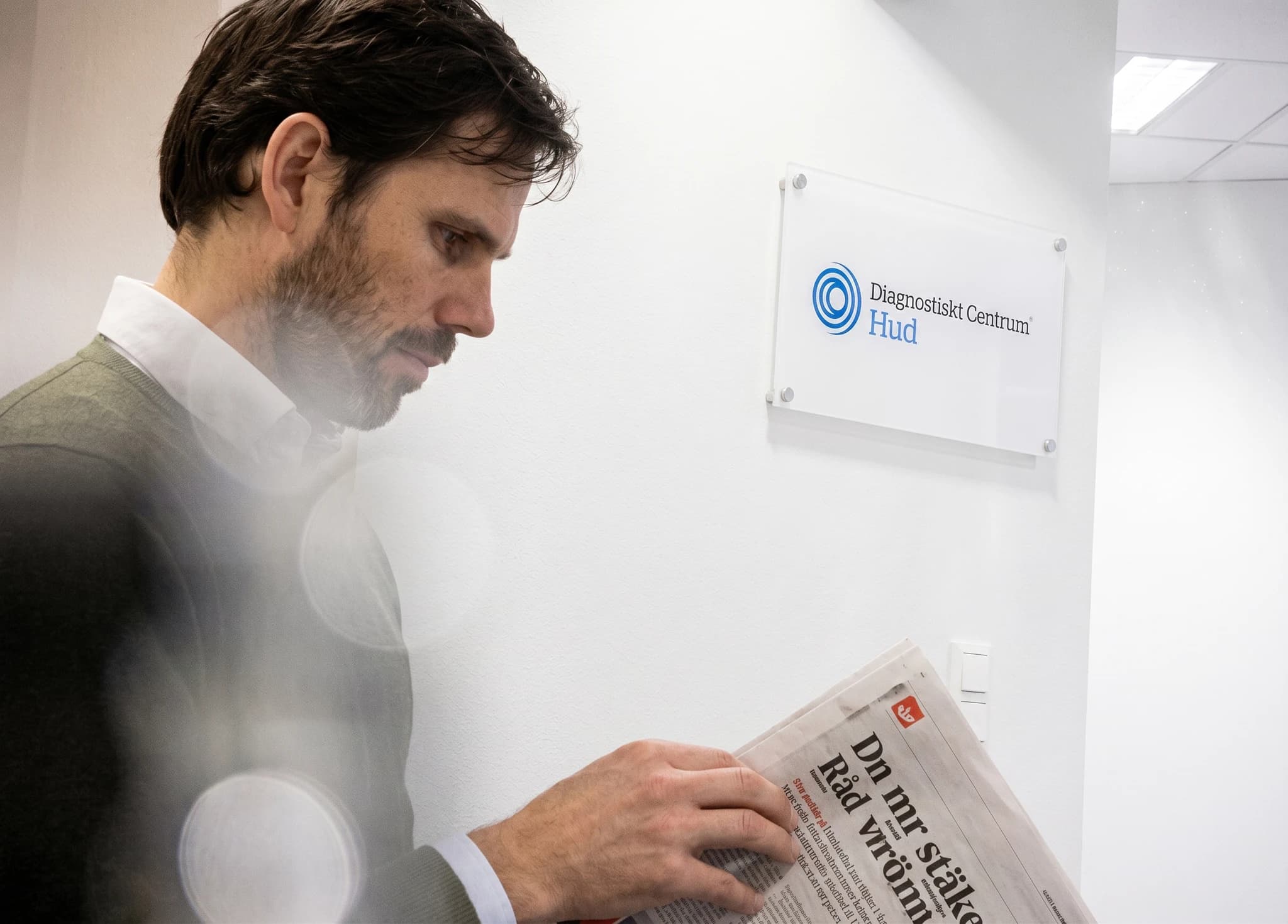 Väntrummet hos Diagnostiskt Centrum Hud Helsingborg