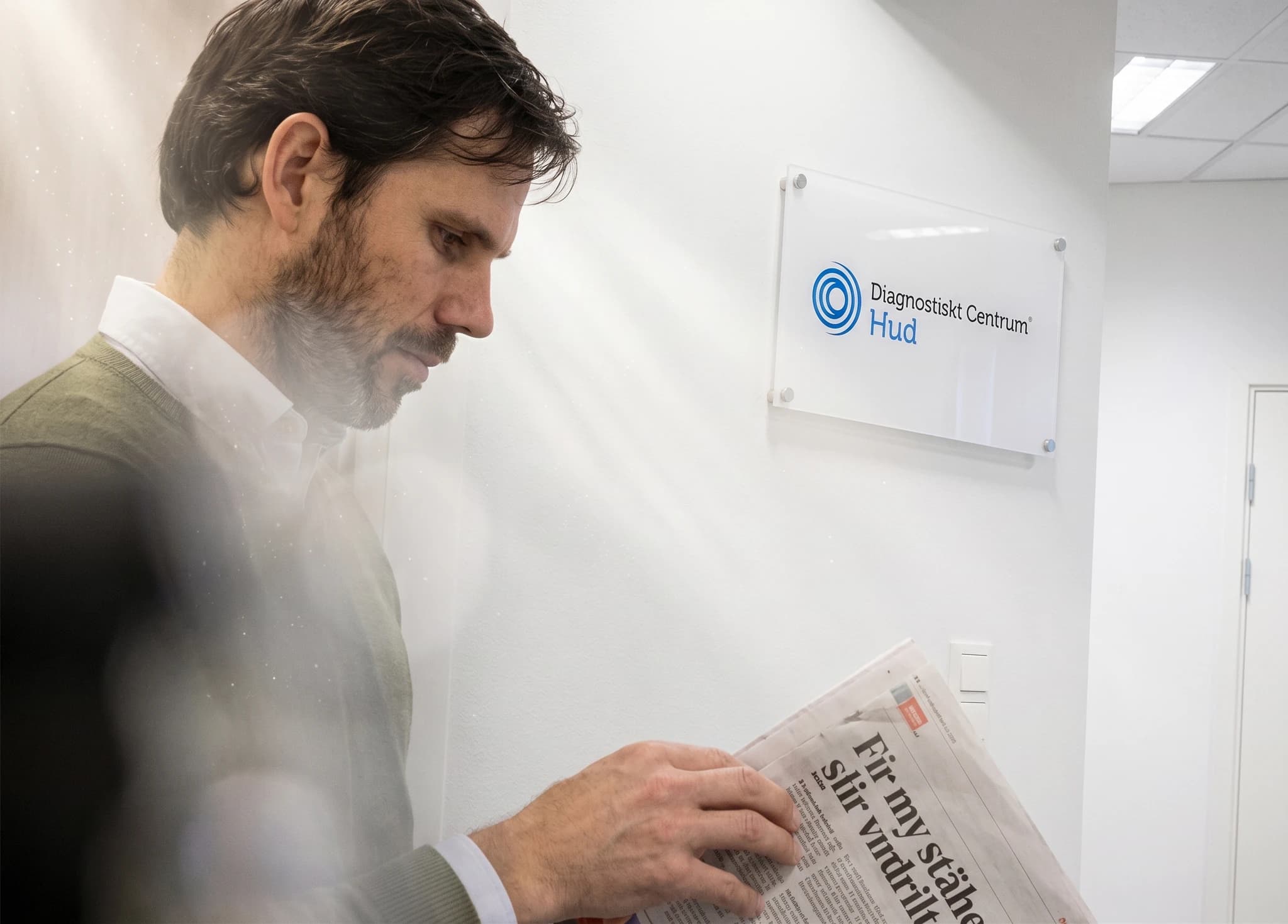 Väntrummet hos Diagnostiskt Centrum Hud Hötorget