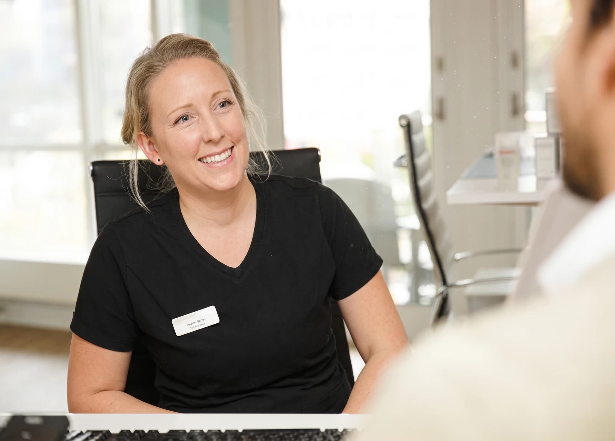 Receptionen hos Hudmottagningen, Diagnostiskt Centrum Hud