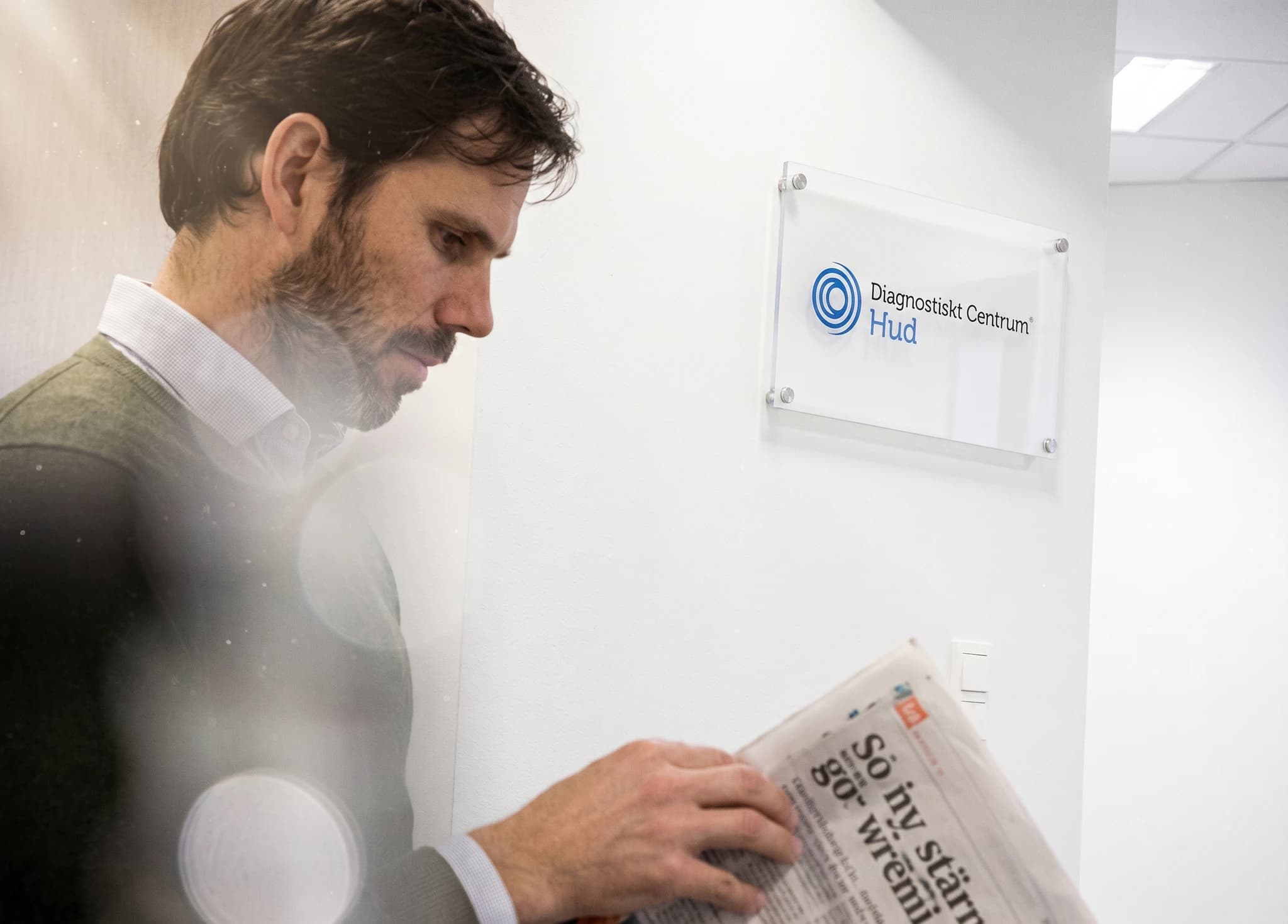 Väntrummet hos Diagnostiskt Centrum Hud Skövde