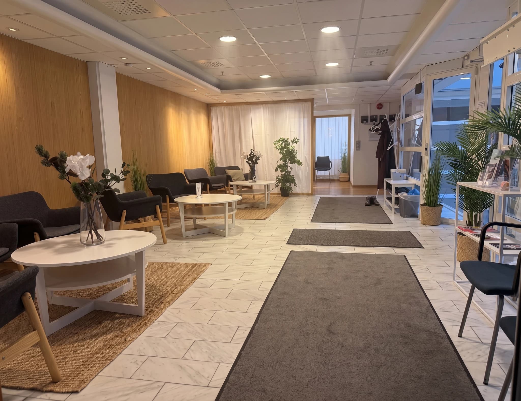 Väntrummet hos Gynekolog & FertilitetsCenter, Göteborg