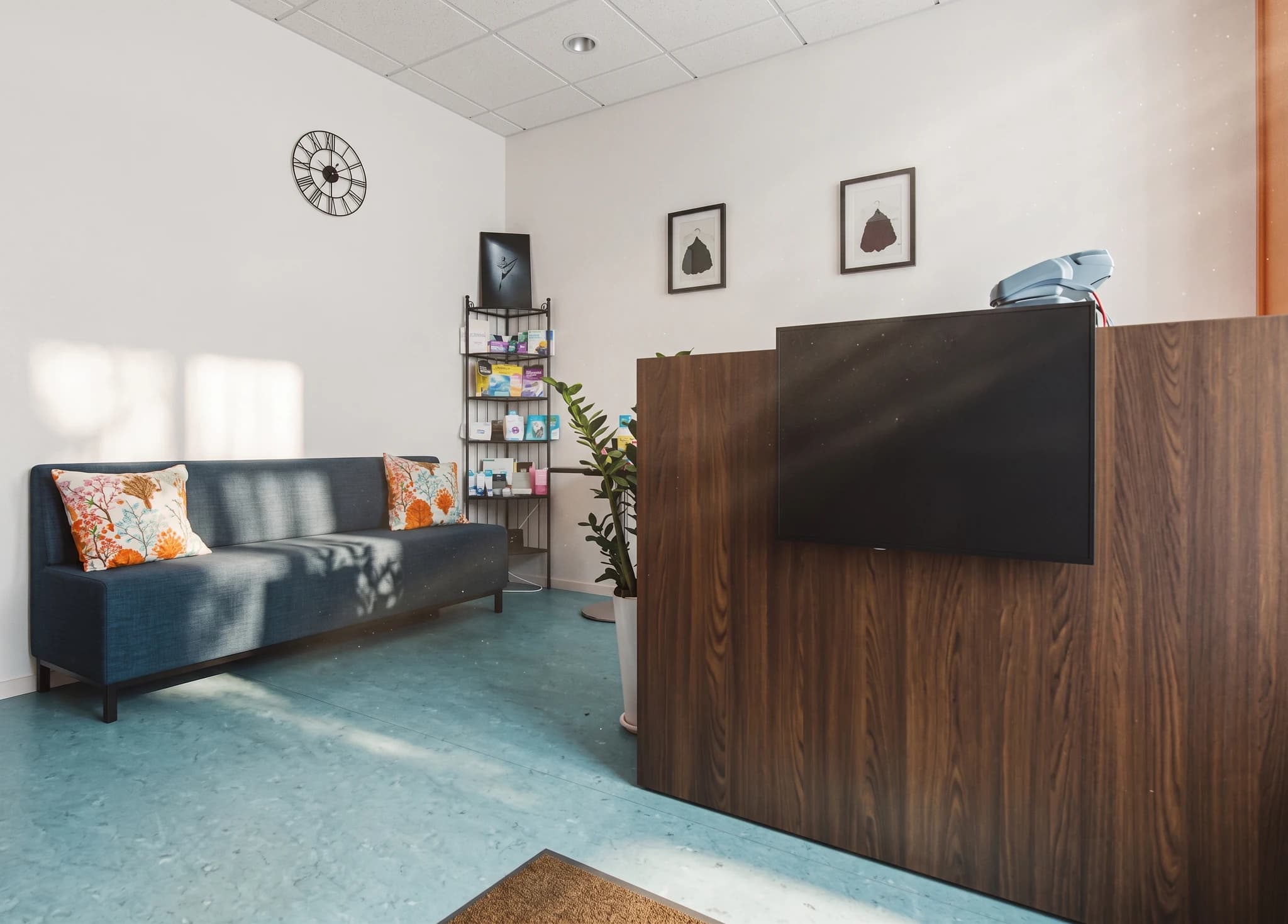 Receptionen hos Hornstulls Gynmottagning, Södermalm