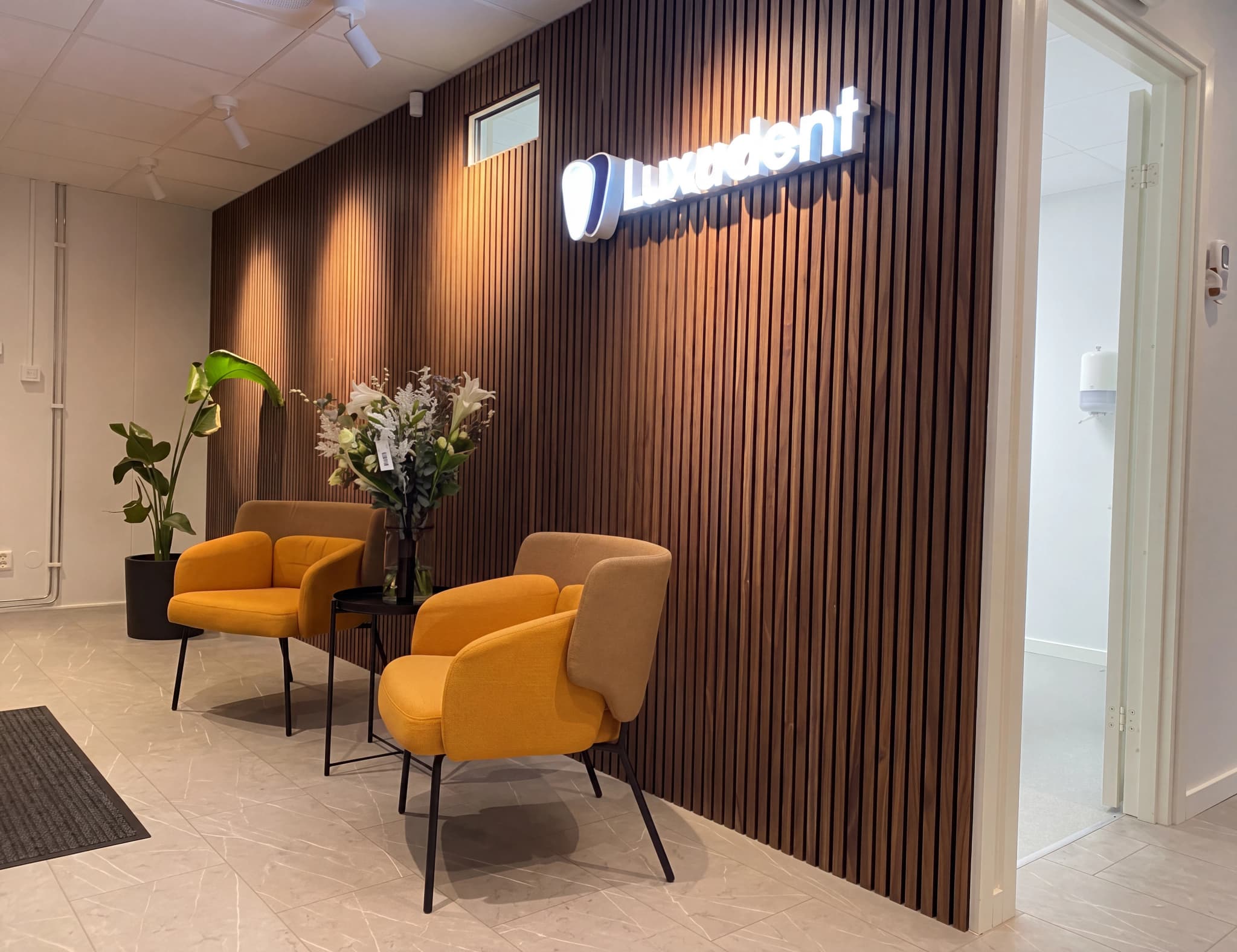 Väntrummet hos Luxadent Helsingborg