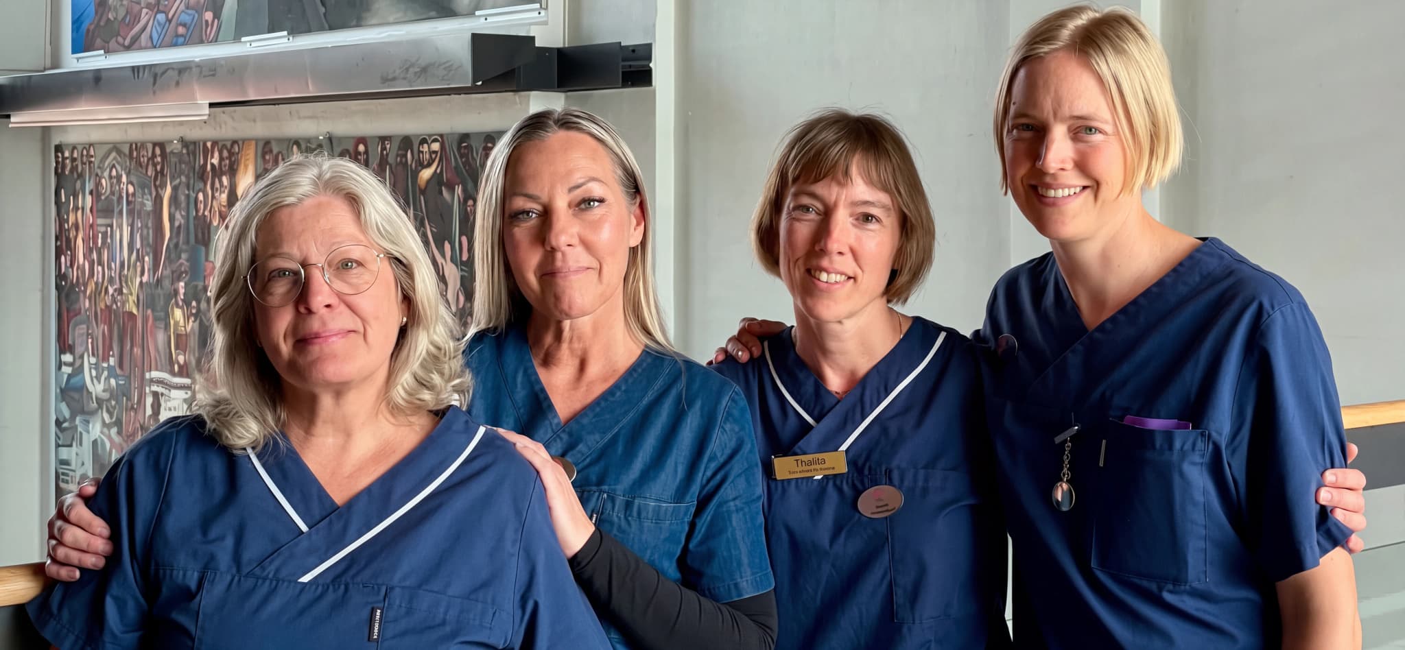 Teamet hos Mama Mia Livets Barnmorskemottagning och BVC Trelleborg