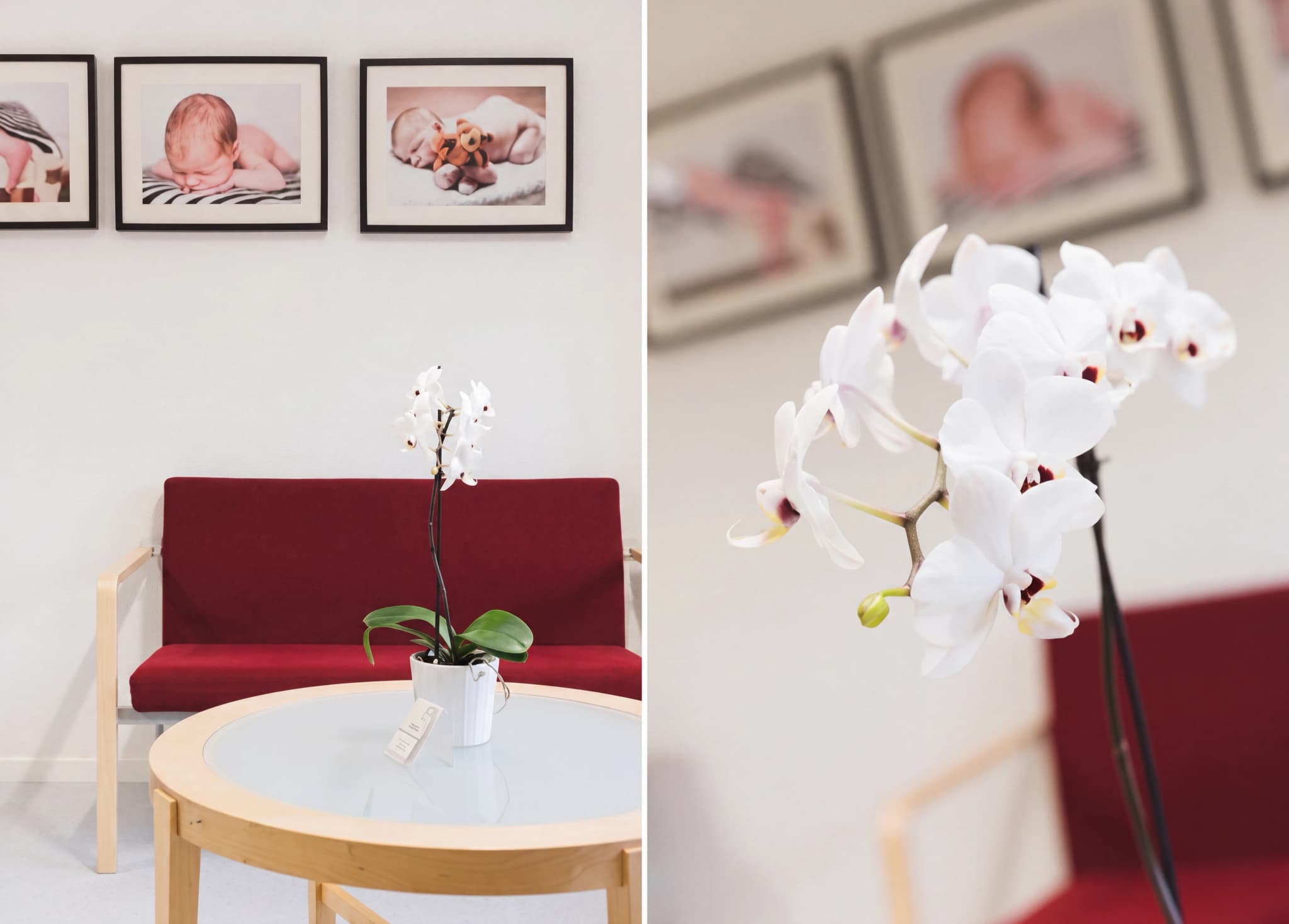 Väntrummet hos Mama Mia Sollentuna Barnmorskemottagning