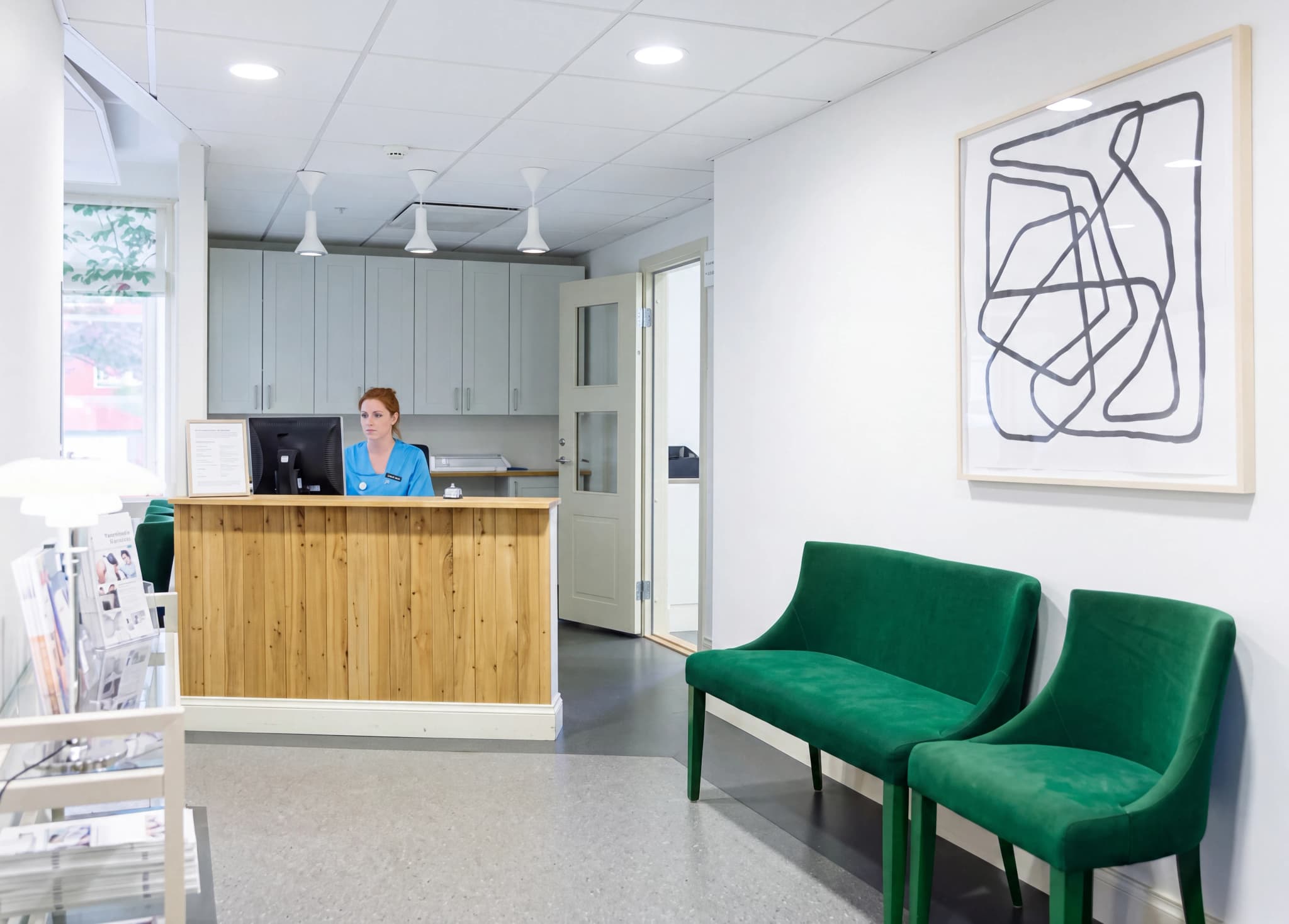 Receptionen hos Meliva Gyn Läkarvillan
