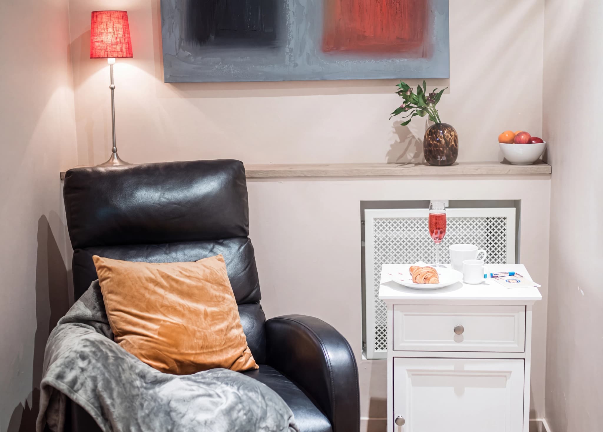 Väntrummet hos Narva Åderbråckscenter, Jönköping