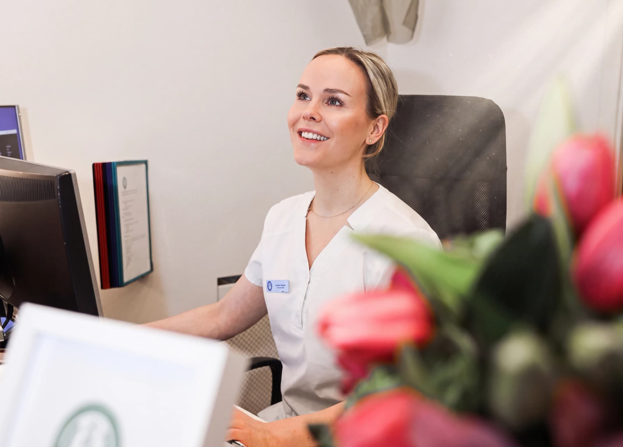 Receptionen hos Narva Åderbråckscenter, Lund