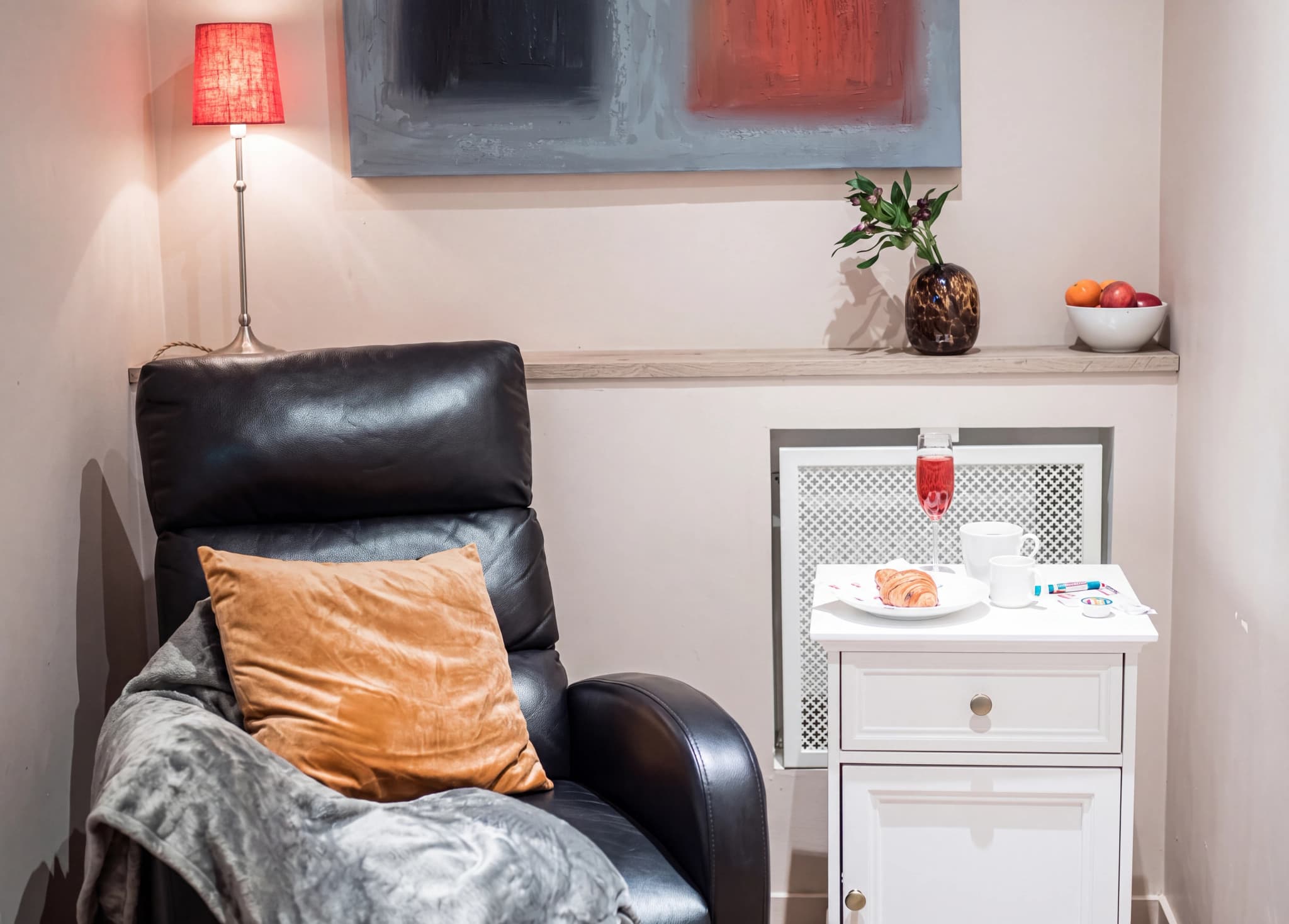 Väntrummet hos Narva Åderbråckscenter, Skellefteå