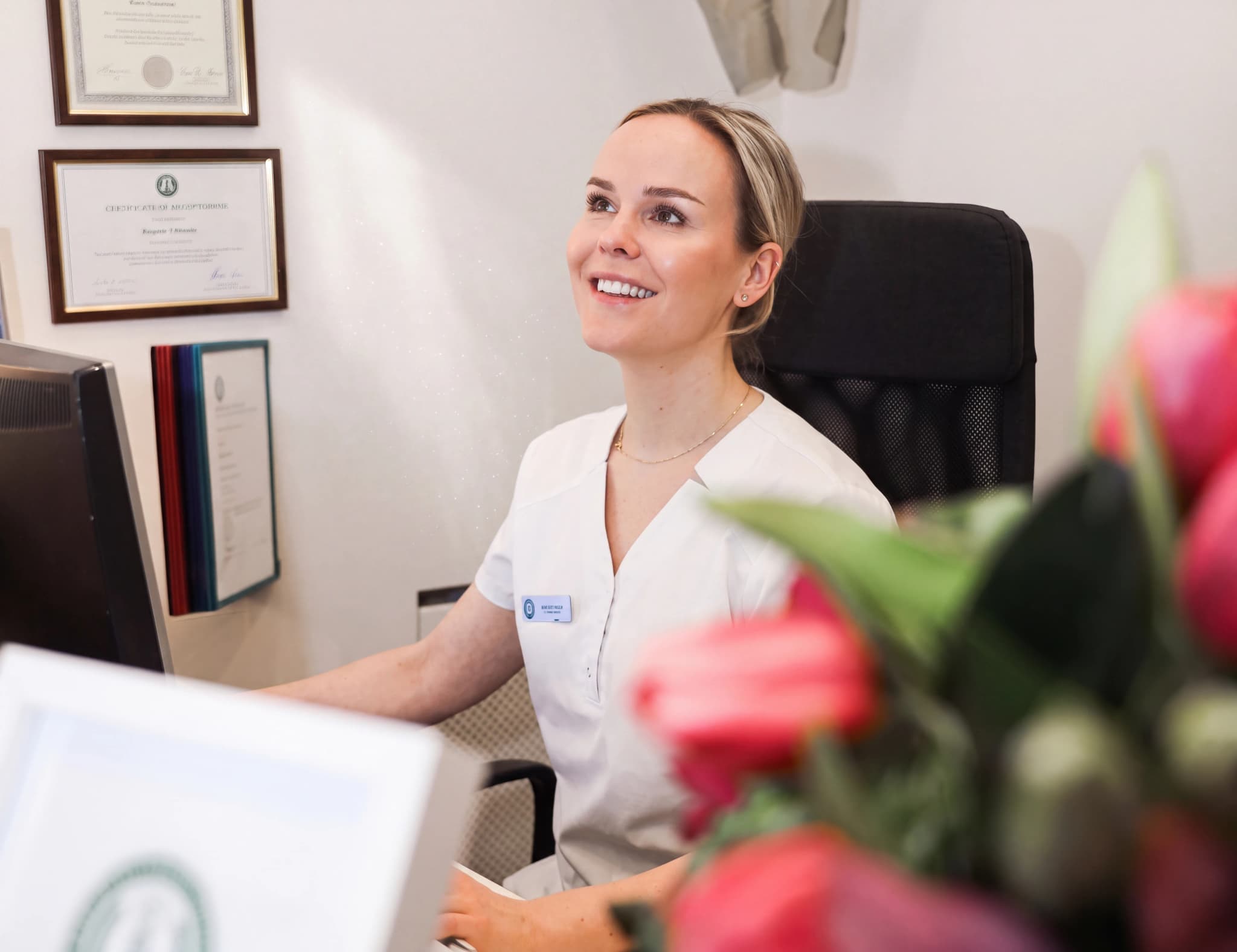 Receptionen hos Narva Åderbråckscenter, Stockholm