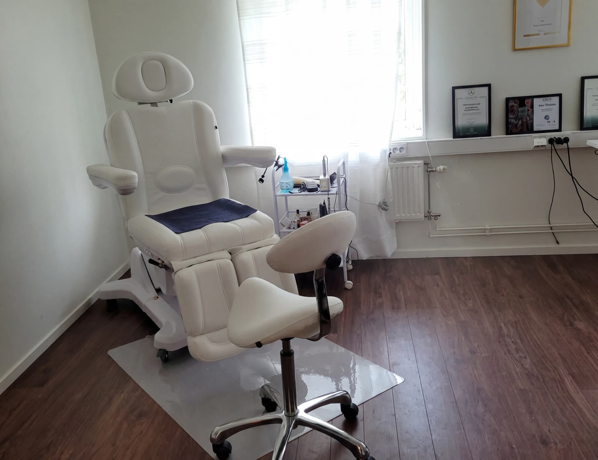 Behandlingsrummet hos Nordic Holistic Care (NHC) Medicinsk Fotvård