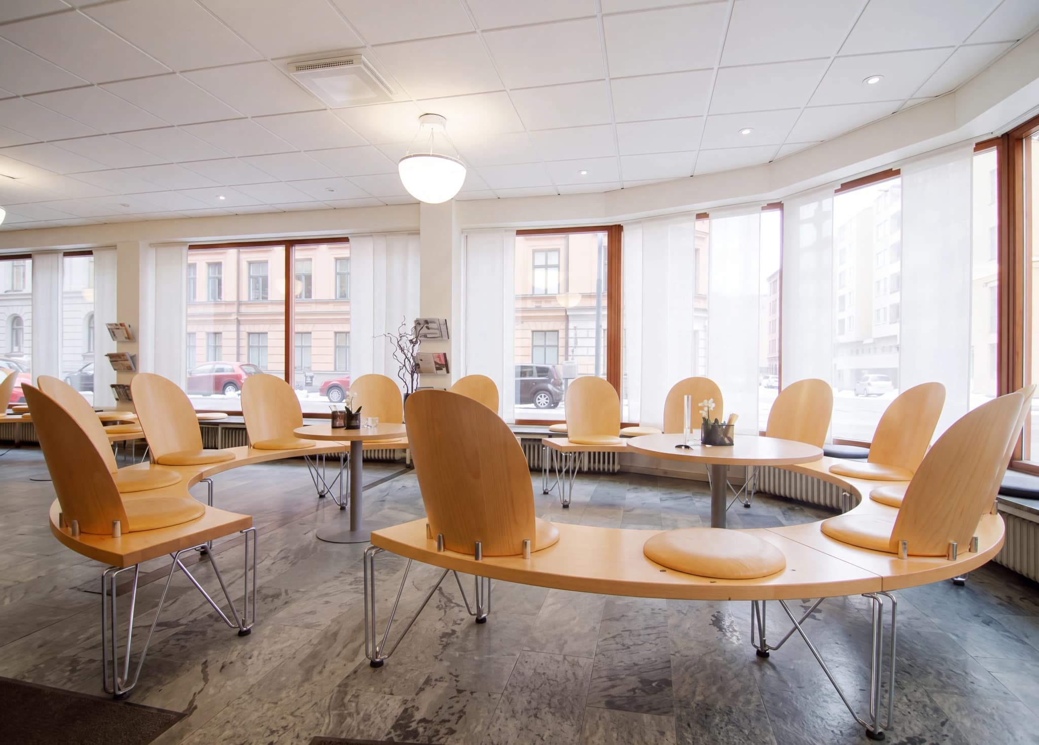 Väntrummet hos Nordiska Institutet för Manuell Medicins klinik