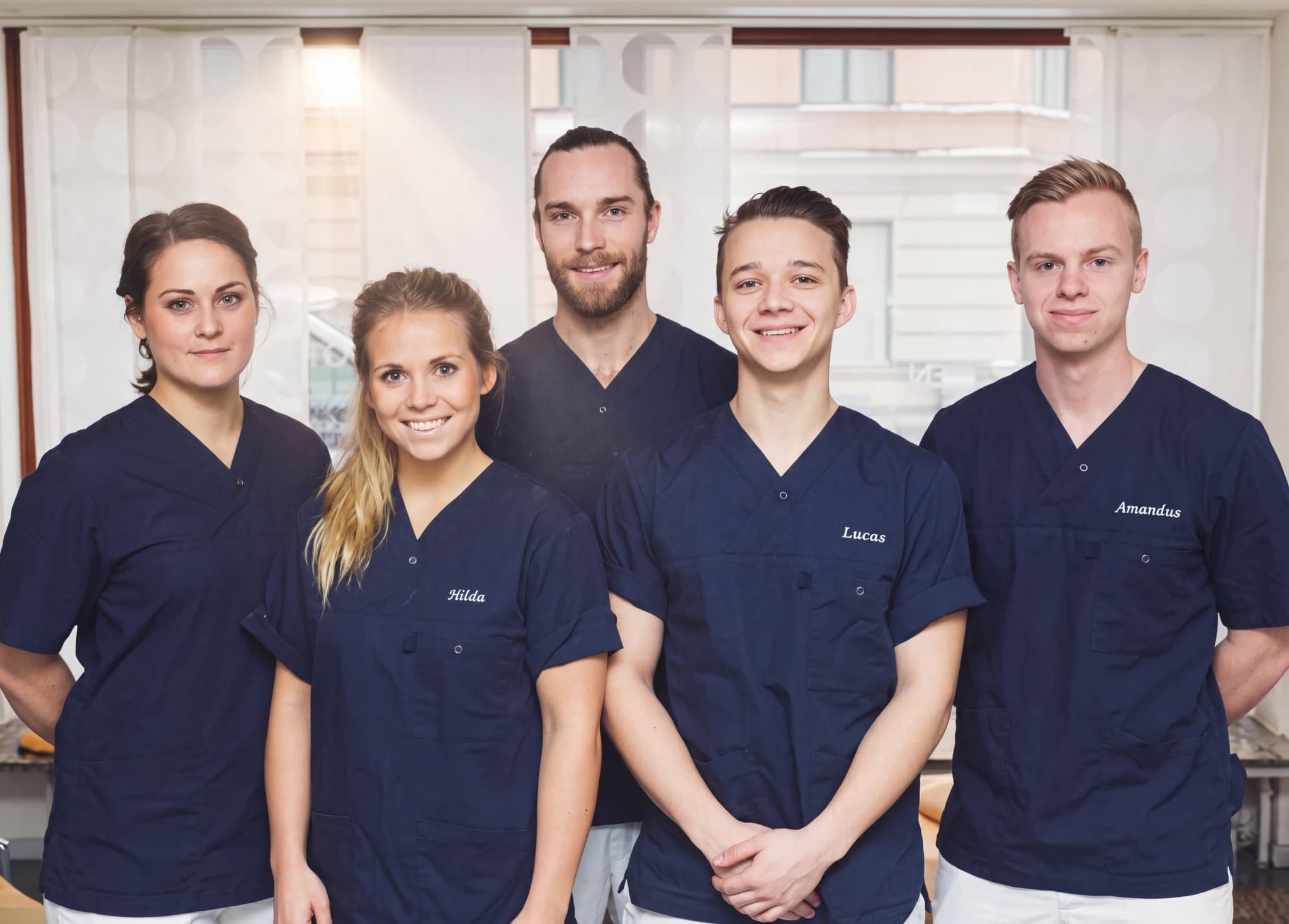 Teamet hos Nordiska Institutet för Manuell Medicins klinik