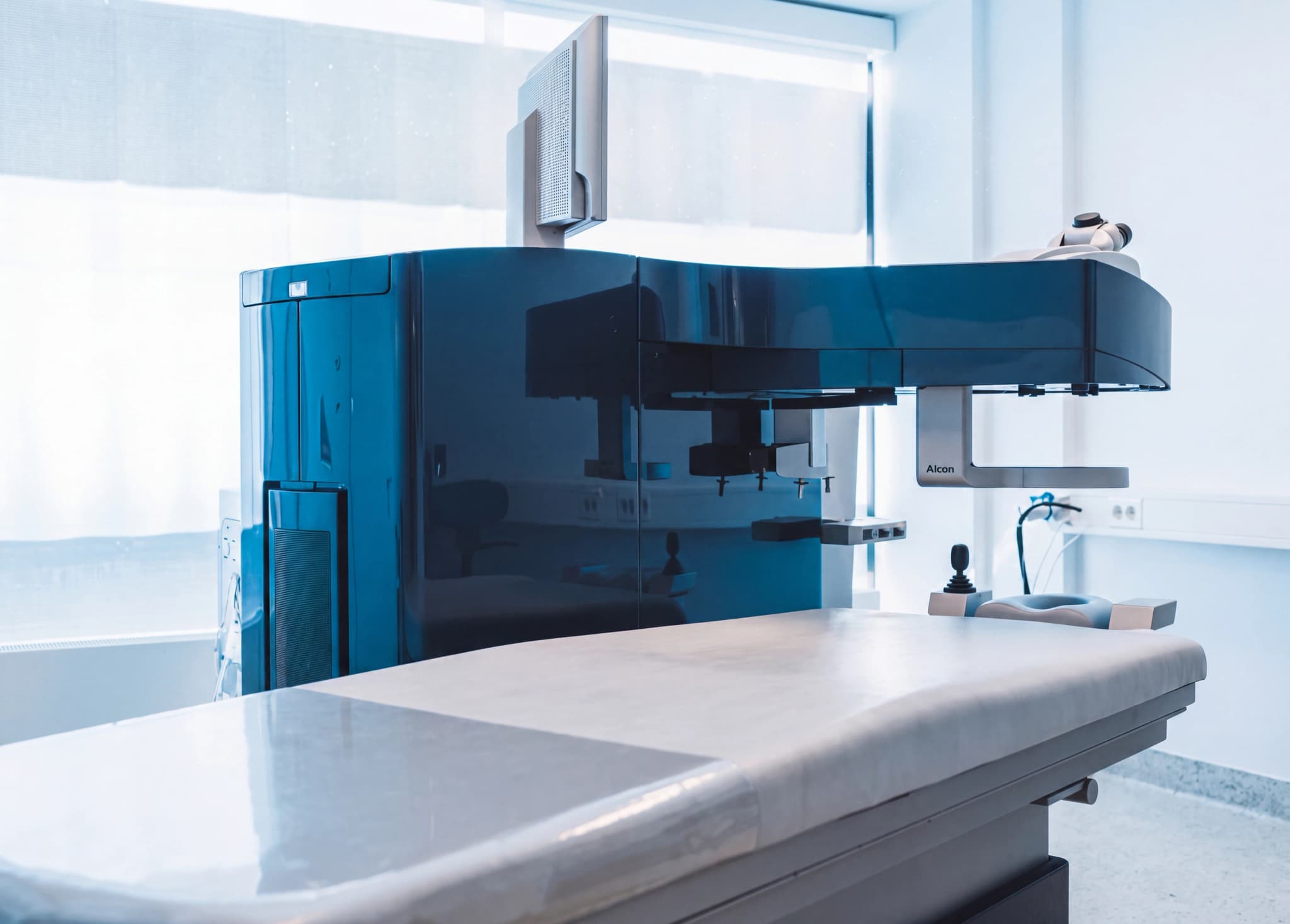 Behandlingsrummet hos Novius Ögonklinik, Stockholm