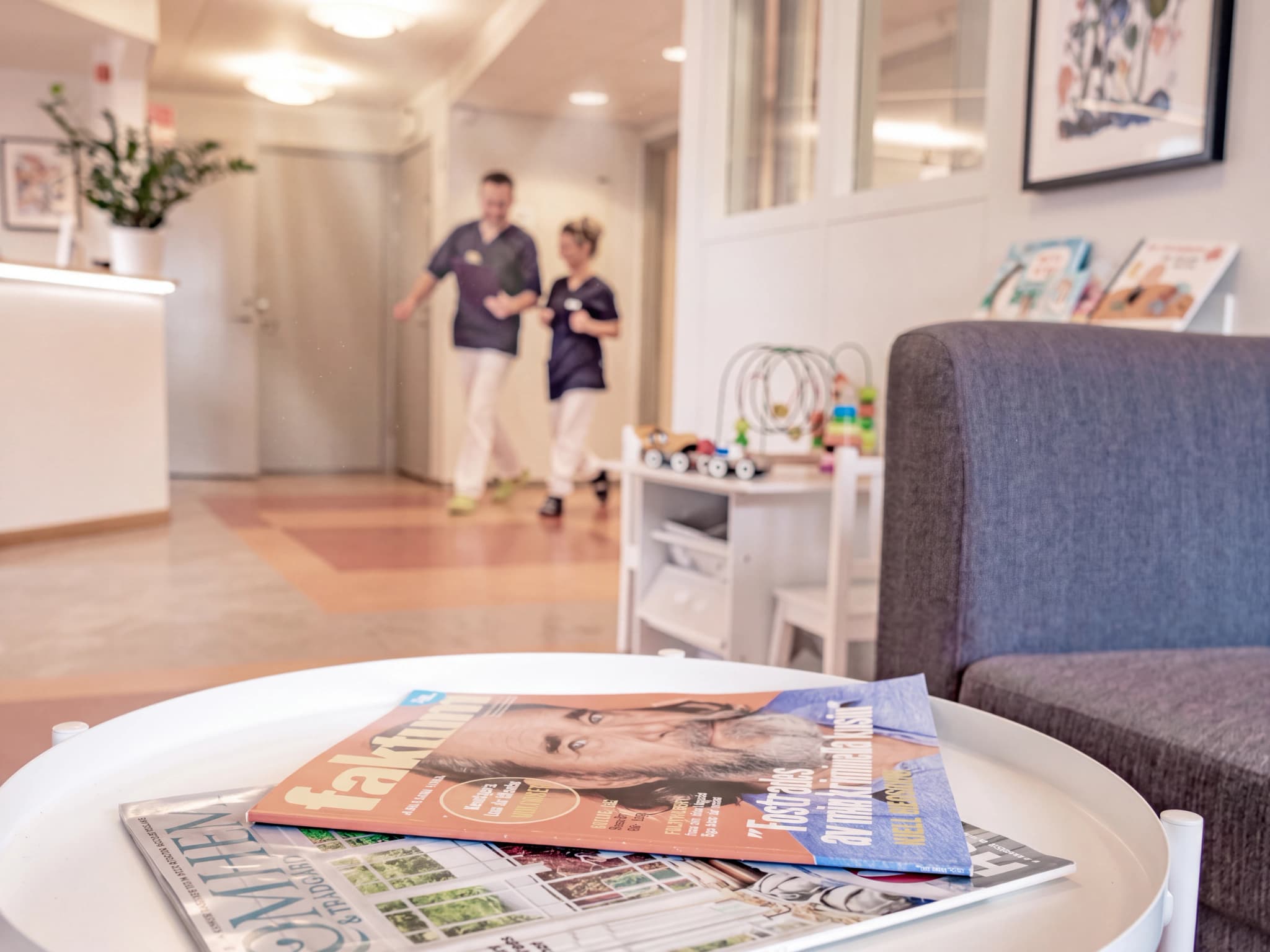 Väntrummet hos Primärtandvården Kyrbytorget