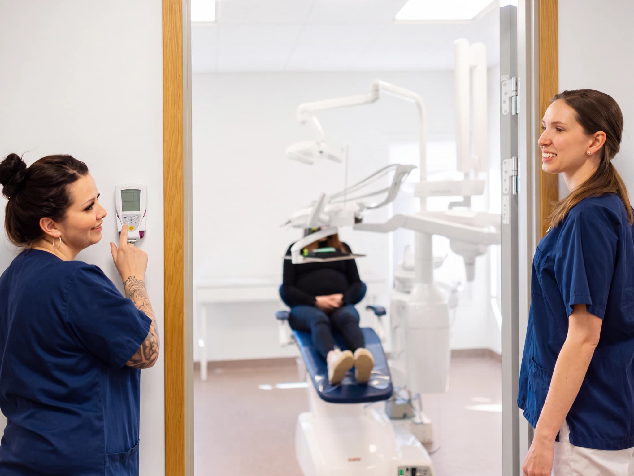 Behandlingsrummet hos Priodent Tibblekliniken