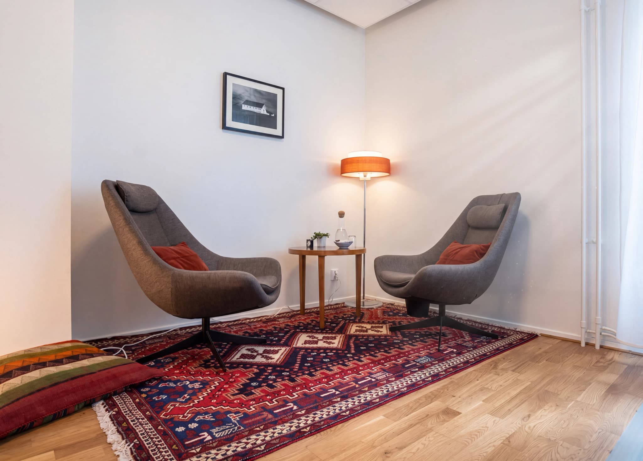 Väntrummet hos Psykoterapeut Catarina Pielbusch