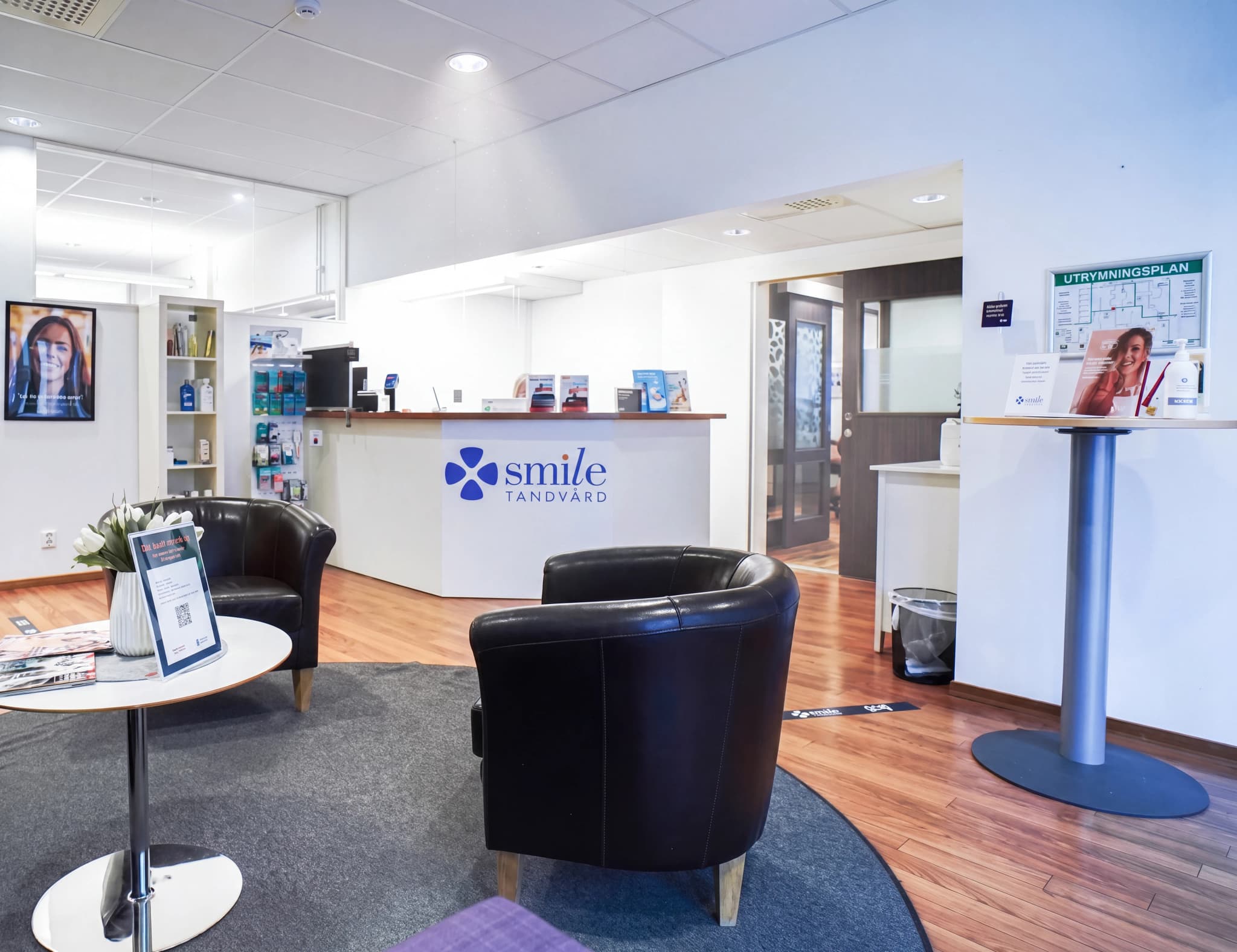 Receptionen hos Smile Piteå