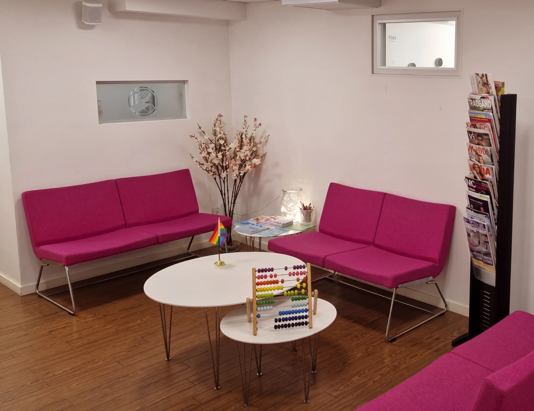 Väntrummet hos Stockholm IVF