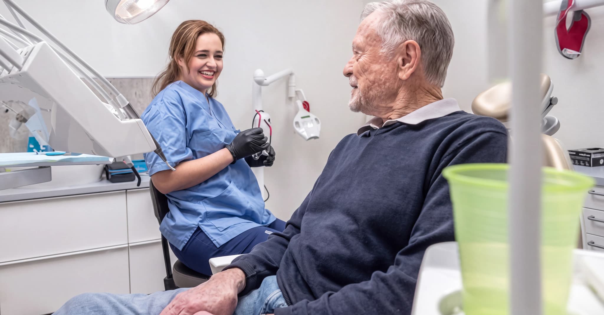 Behandlingsrummet hos Fineartsdental Clinic Trollhättan