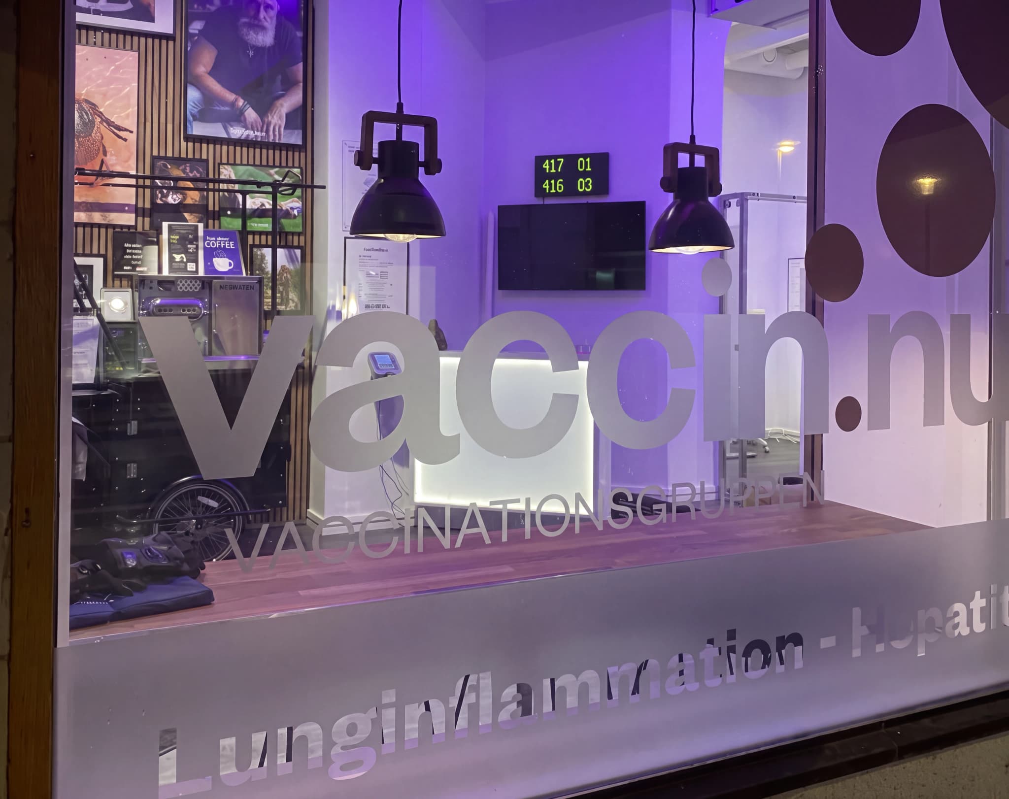 Receptionen hos Vaccin.nu Kungsholmen