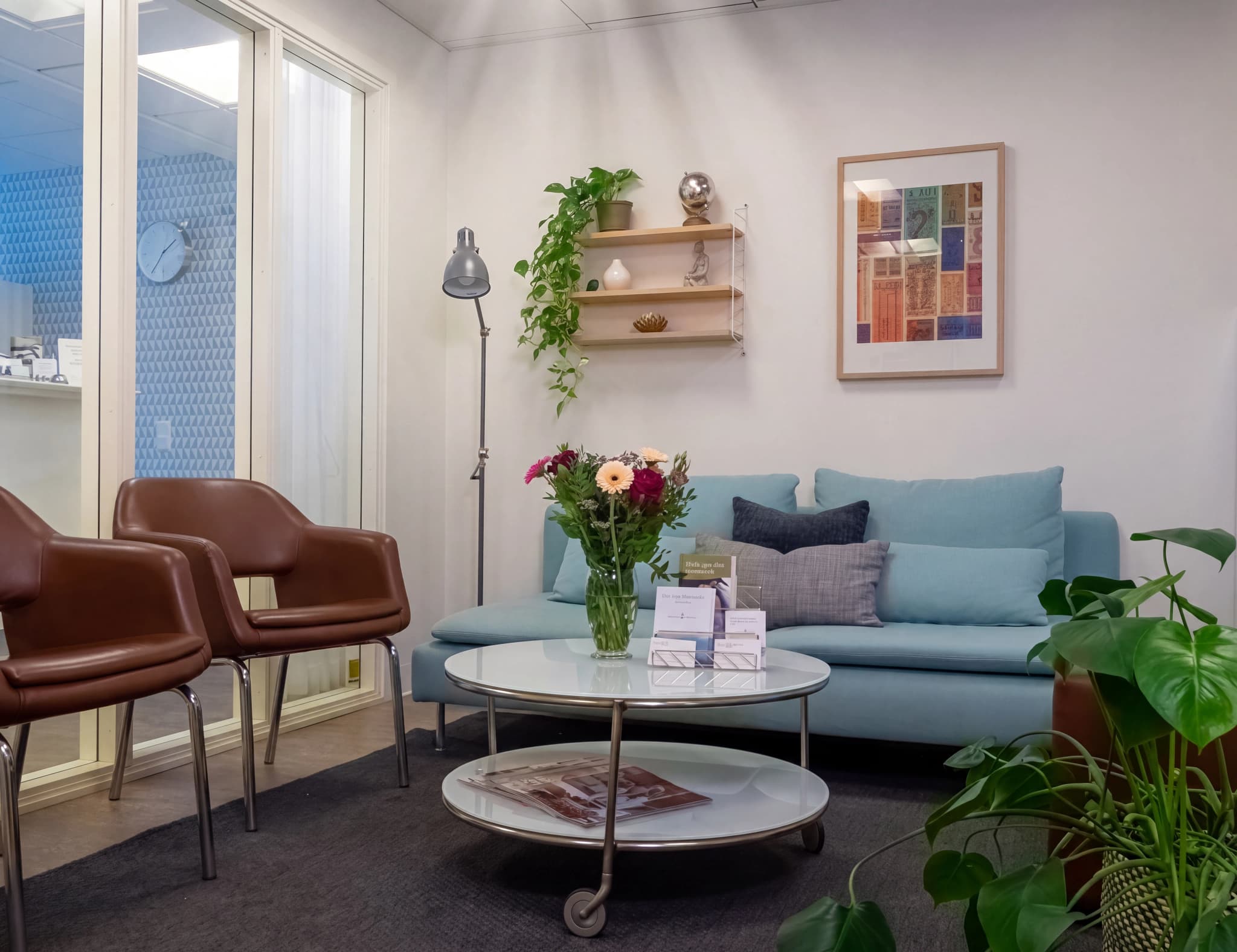 Väntrummet hos Venous Centre Göteborg
