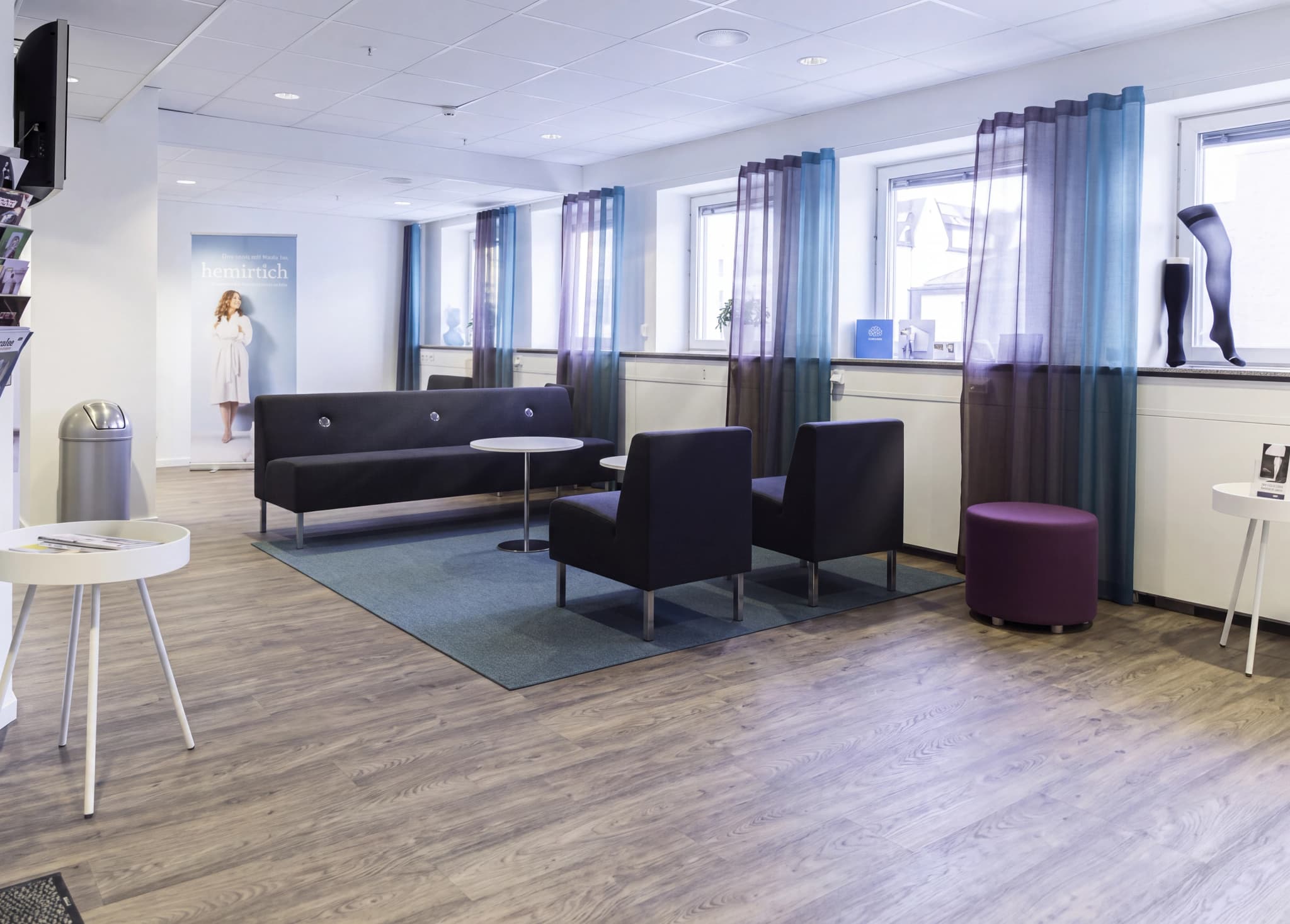 Väntrummet hos Venous Centre Stockholm