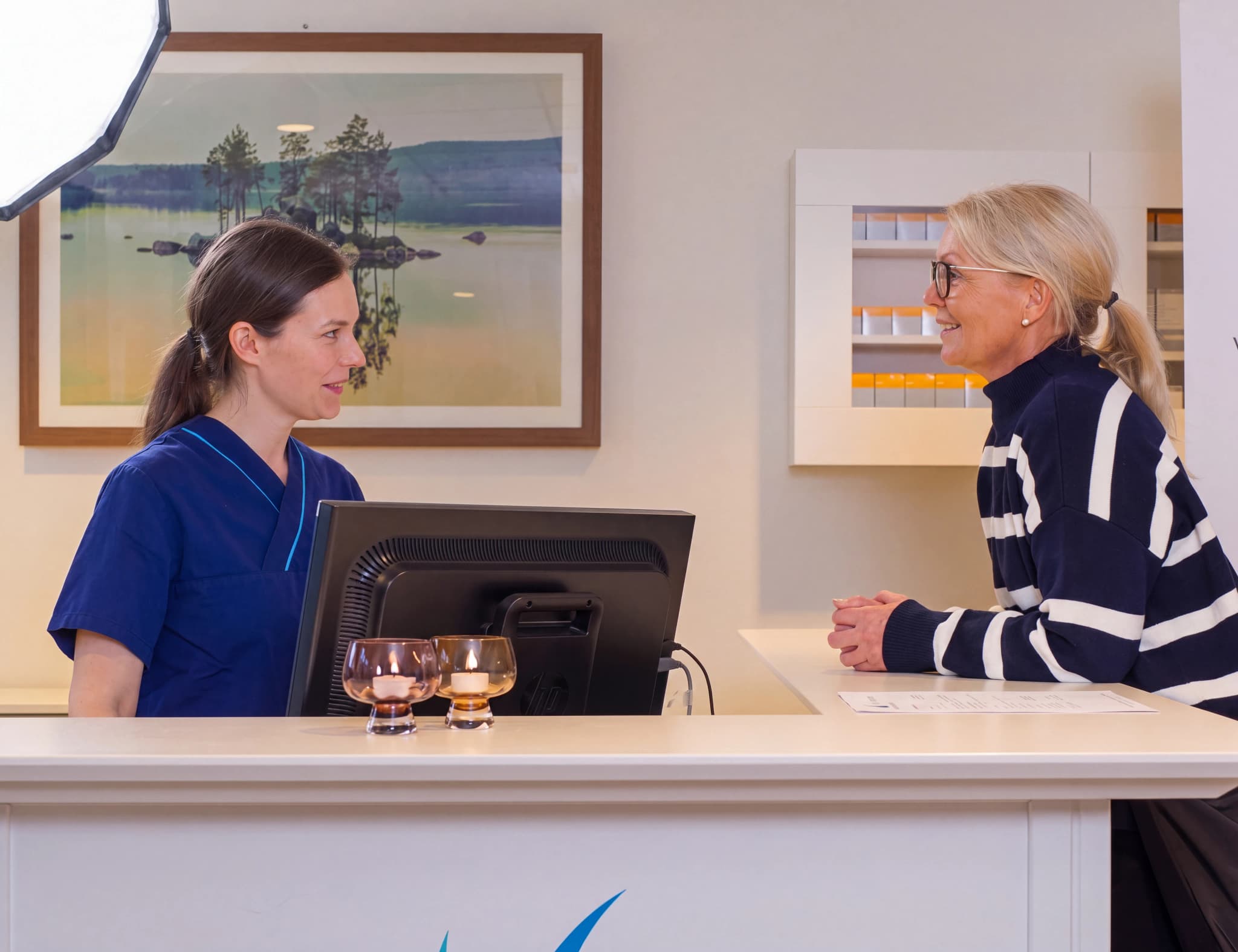Receptionen hos Venous Centre Stockholm