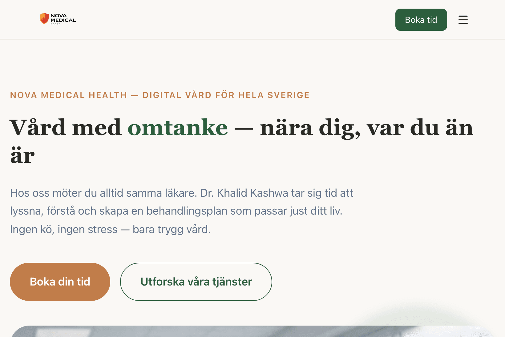 Vårdanpassad hemsida