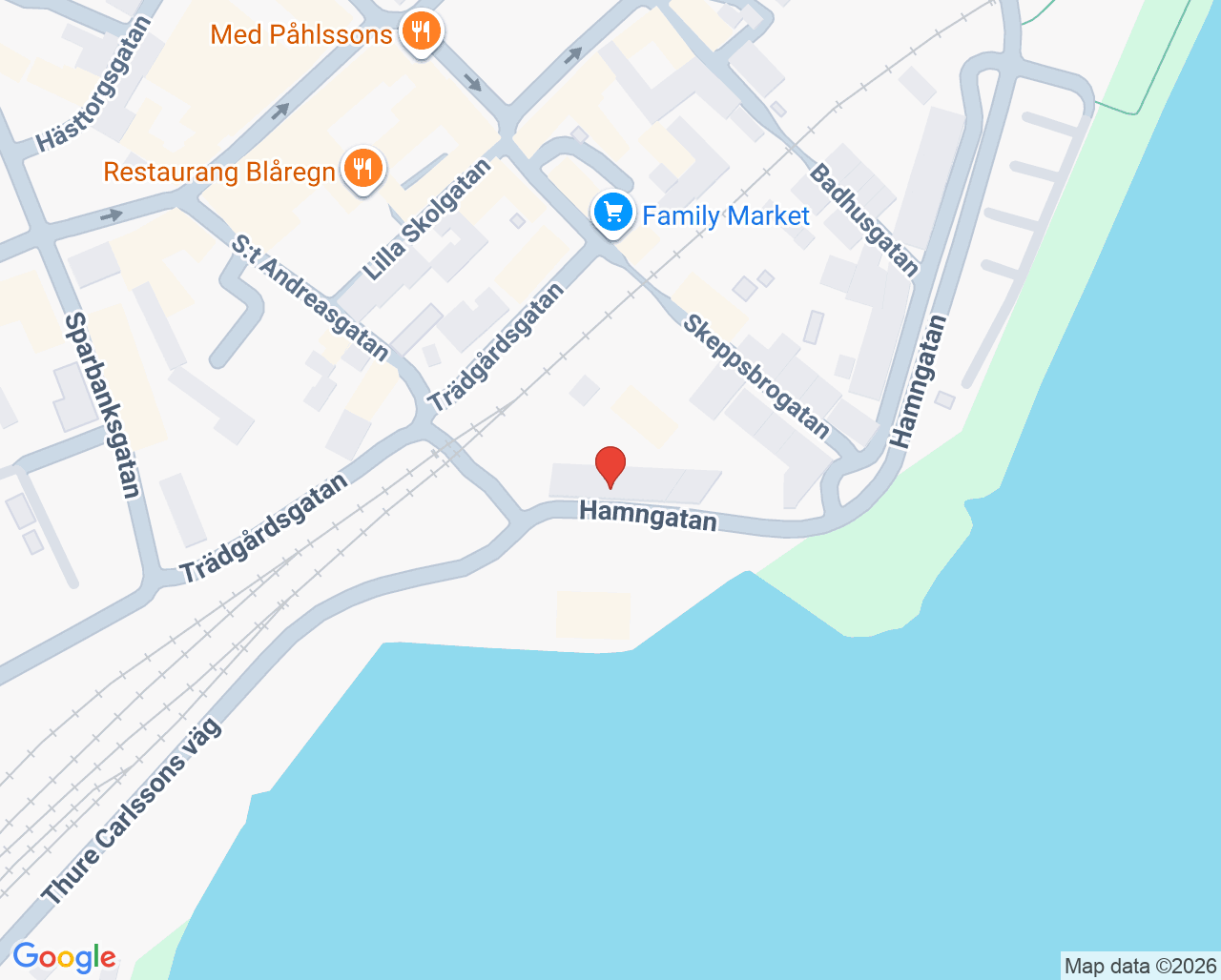 Karta till Ungdomsmottagning Sölvesborg