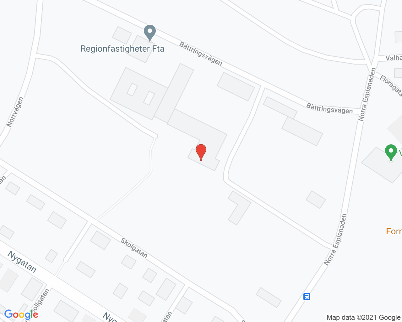 Karta till Psykiatriska mottagningen Vetlanda