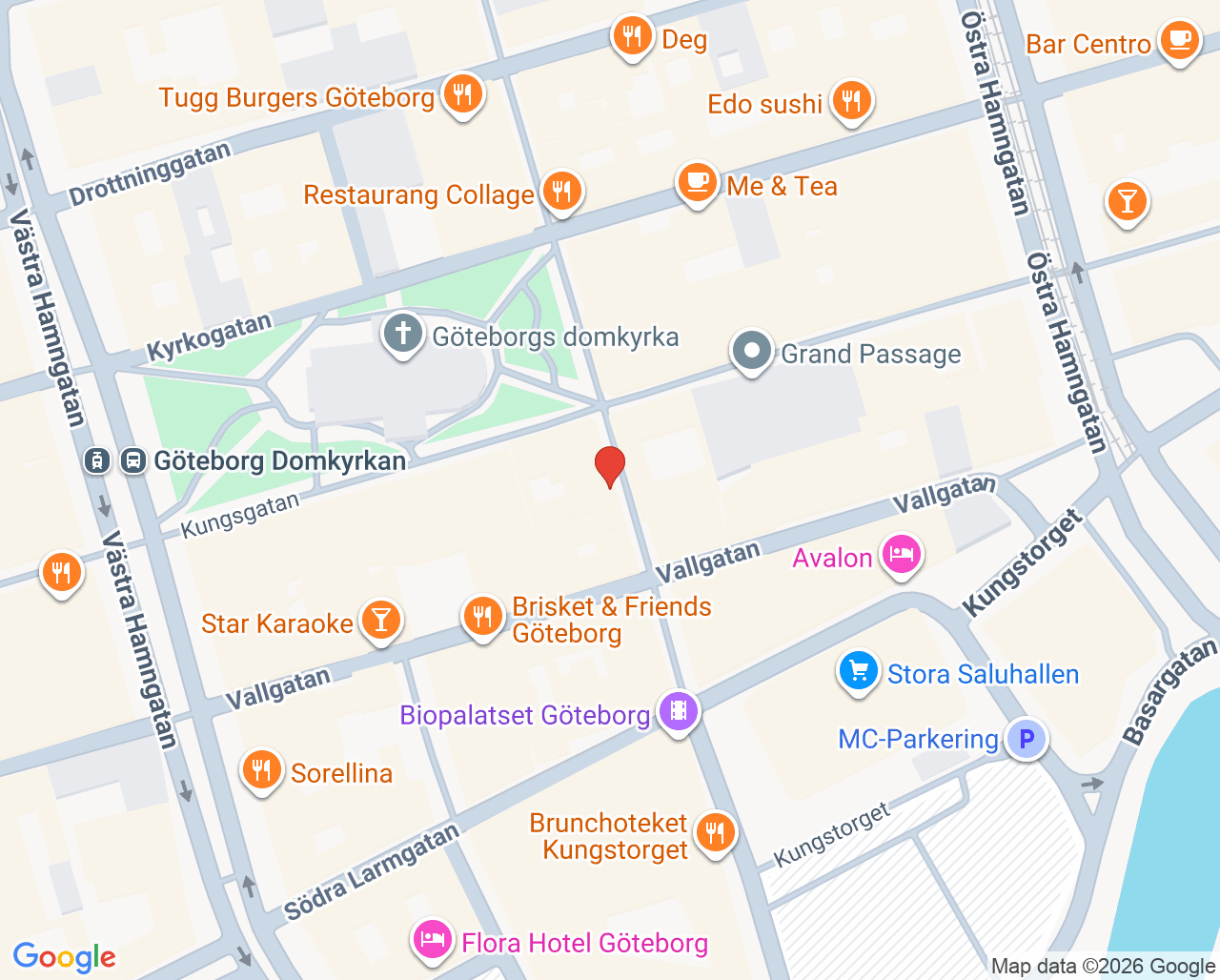 Karta till Synsam Göteborg Korsgatan