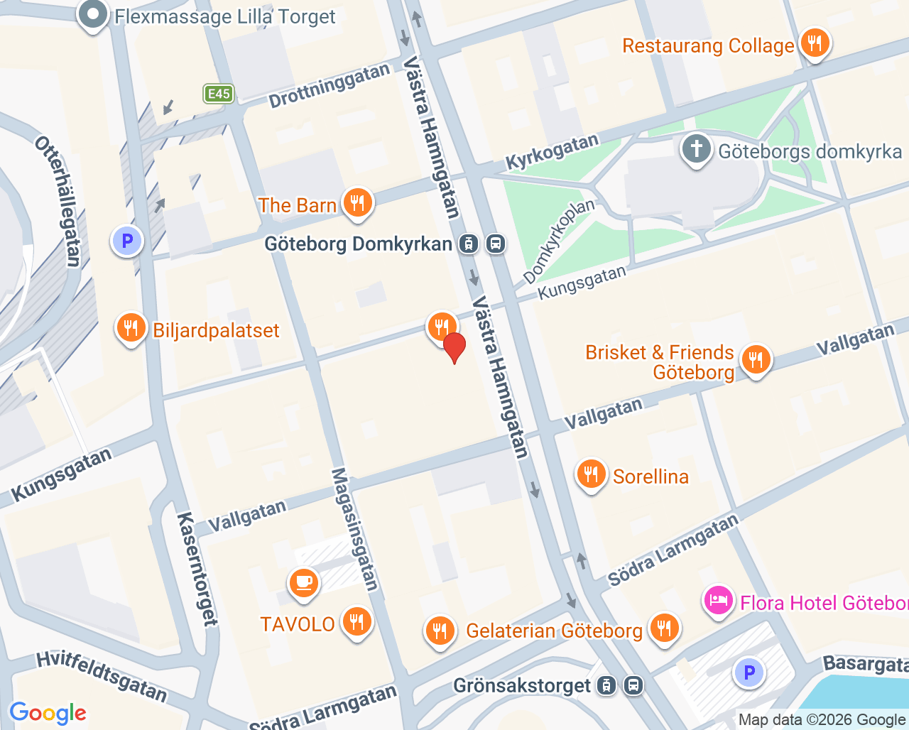 Karta till Tandläkare Peter Murén, Göteborg