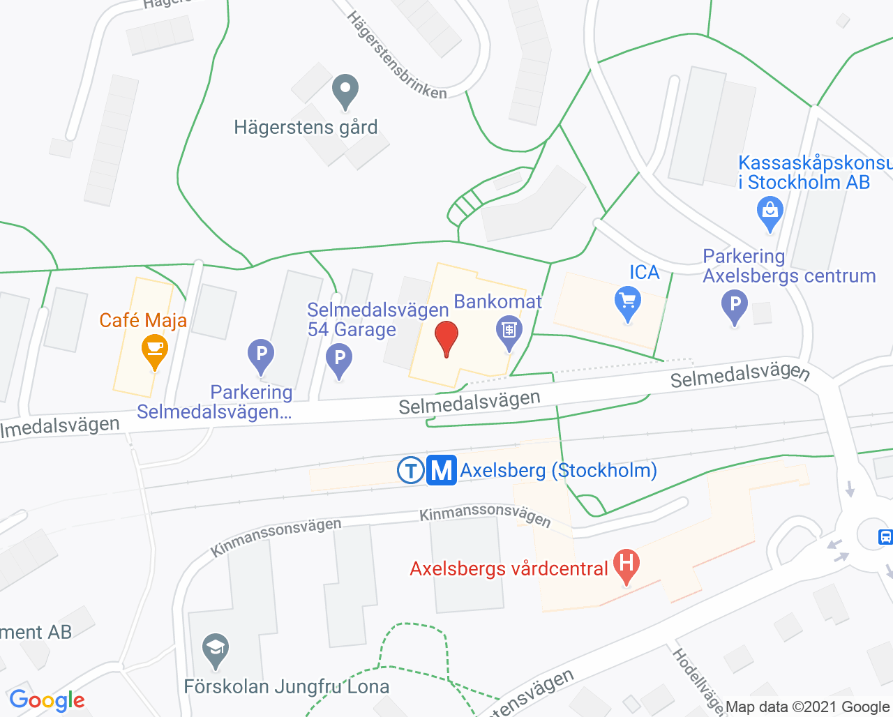 Karta till Axelsbergstandläkarna