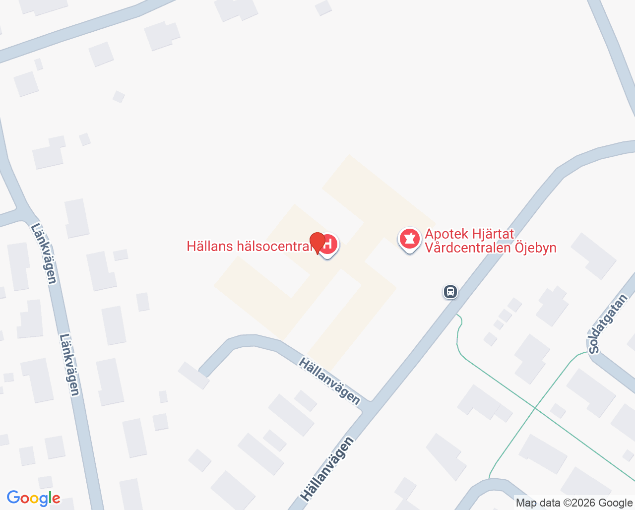 Karta till Folktandvården Öjebyn, Piteå