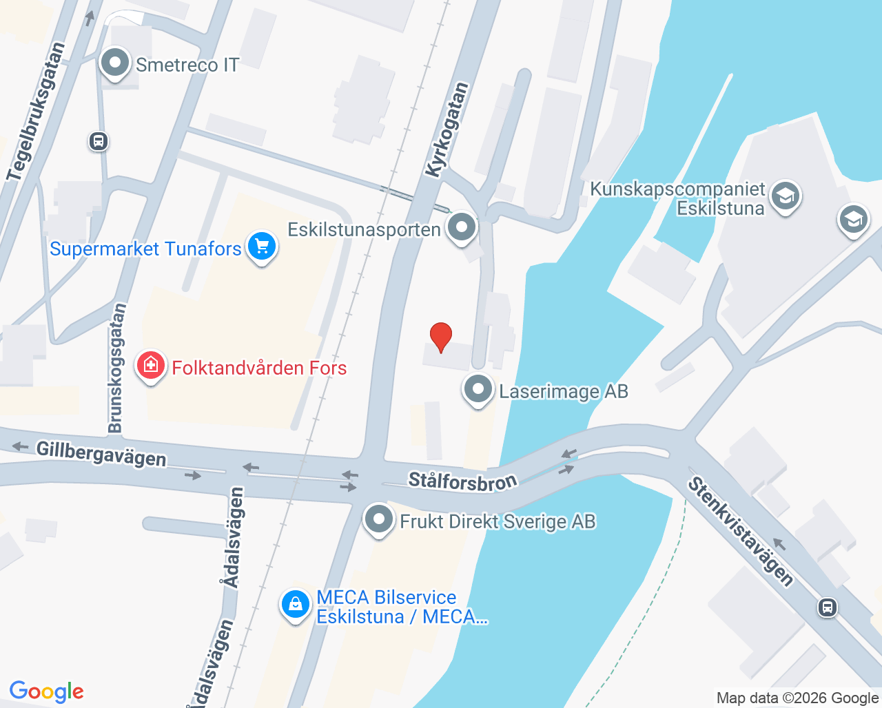 Karta till Dr Inas Läkarmottagning, Eskilstuna