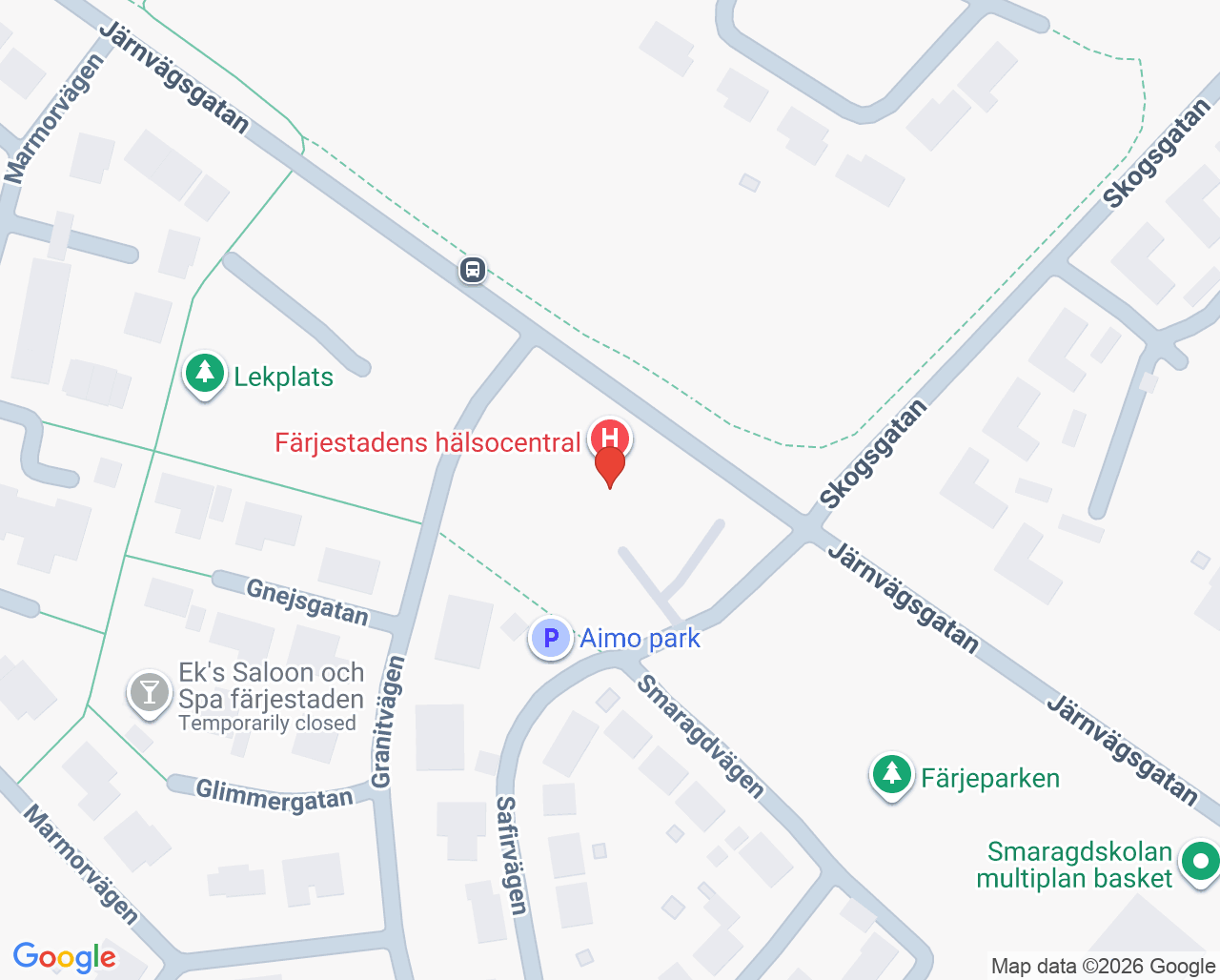 Karta till Ungdomsmottagningen Färjestaden