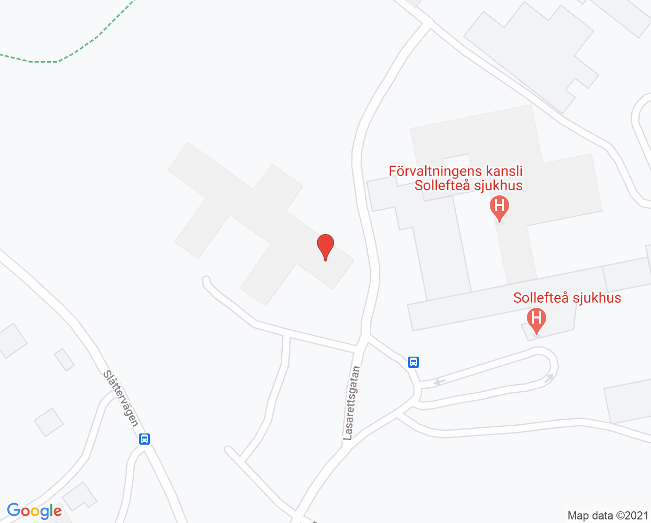 Karta till Psykiatrisk mottagning Sollefteå