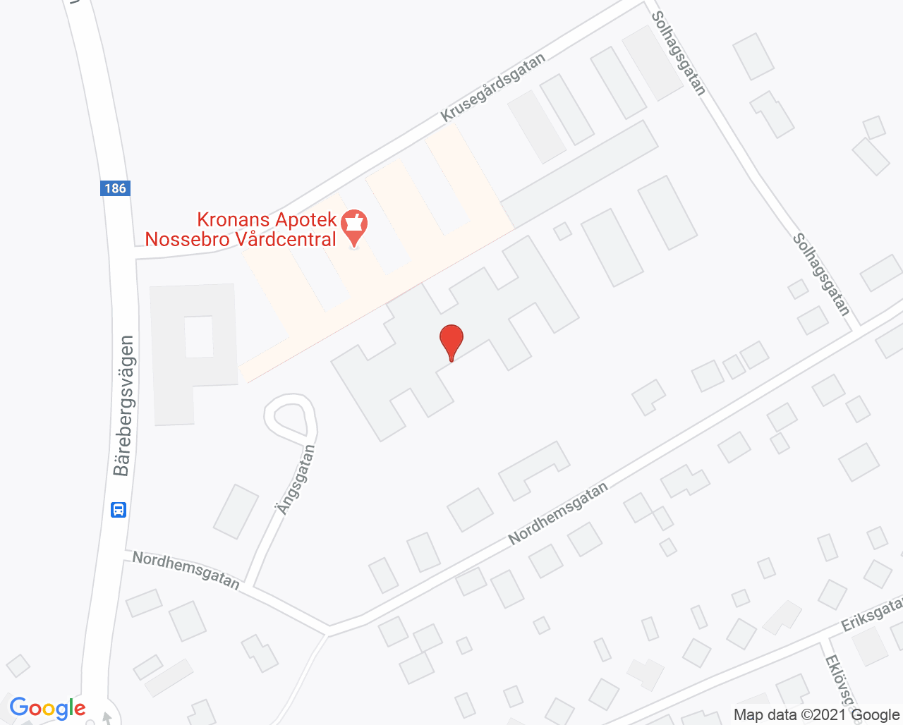 Karta till Folktandvården Nossebro, Nossebro