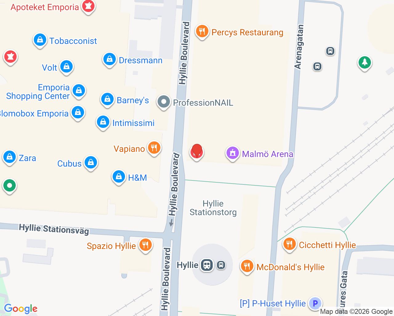 Karta till Magnetlabbet Malmö