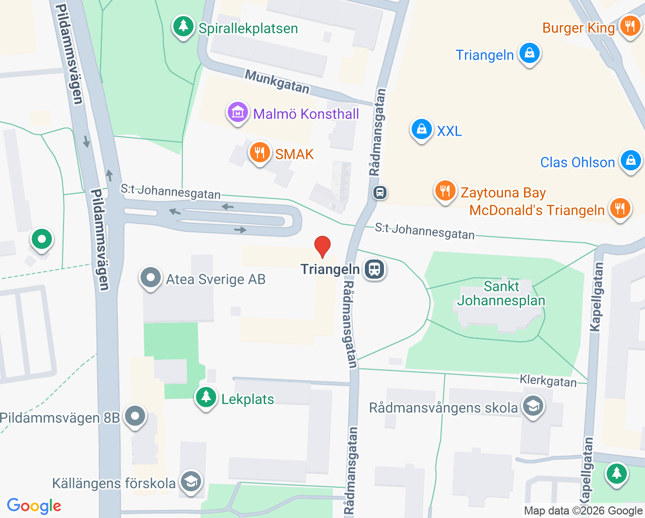 Karta till GeBlod Malmö