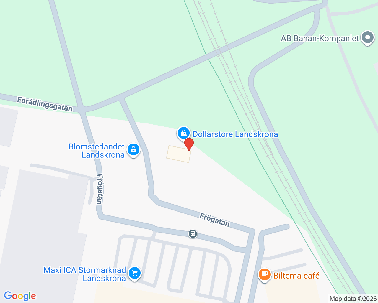 Karta till HMC Vårdcentral i Landskrona
