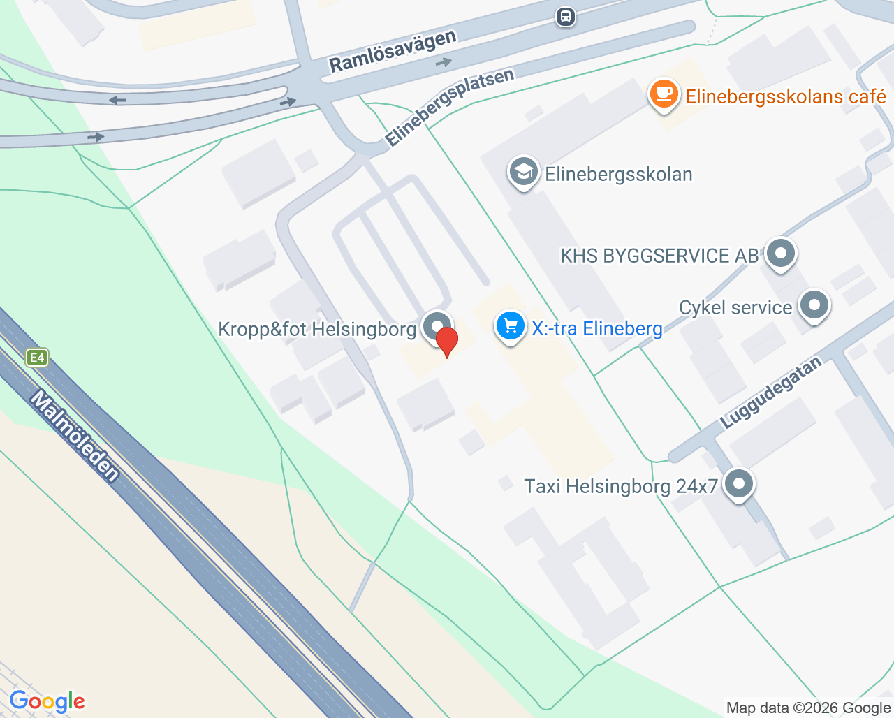 Karta till Barnavårdscentralen Ramlösa