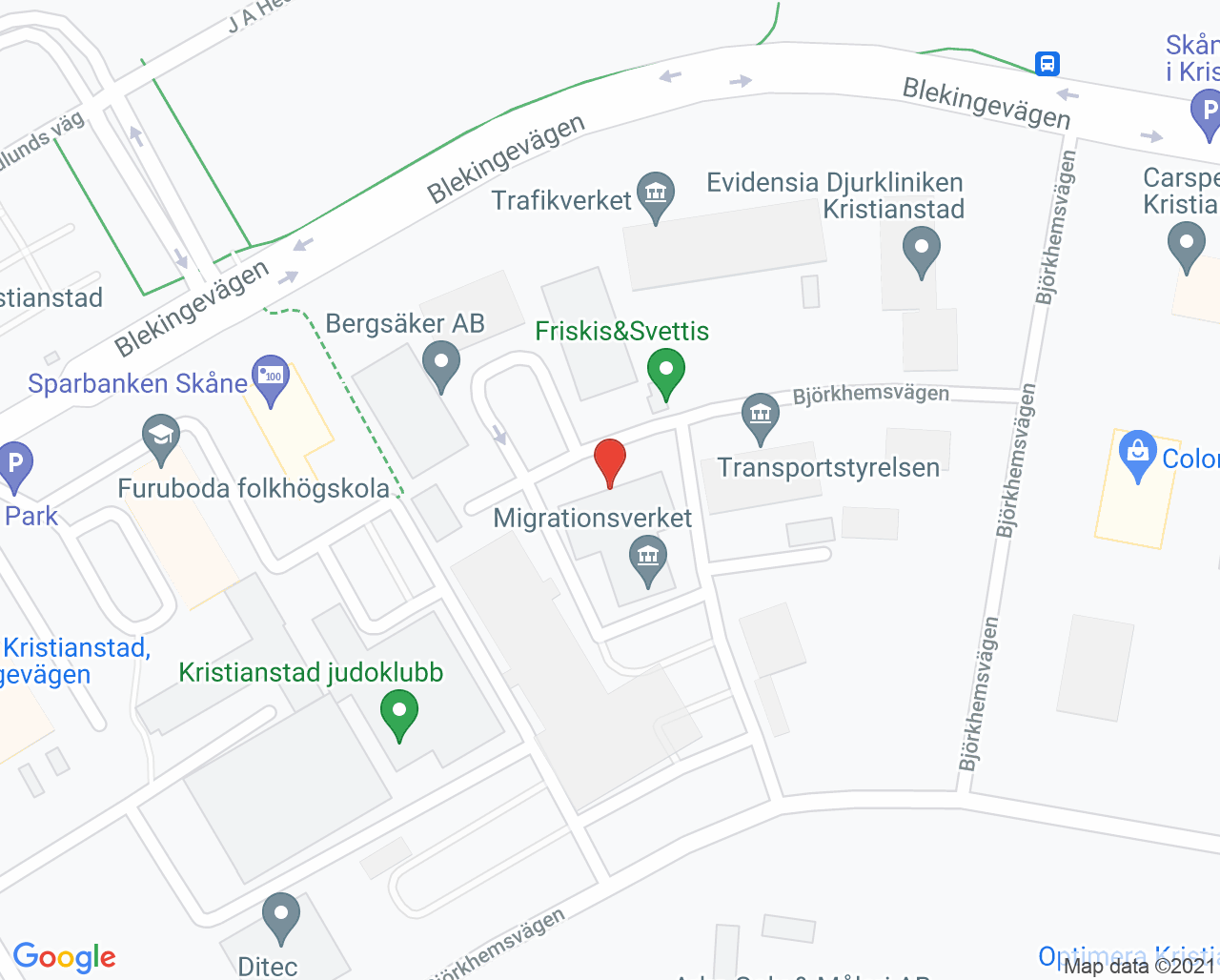 Karta till Östra Läkargruppen Praktikertjänst