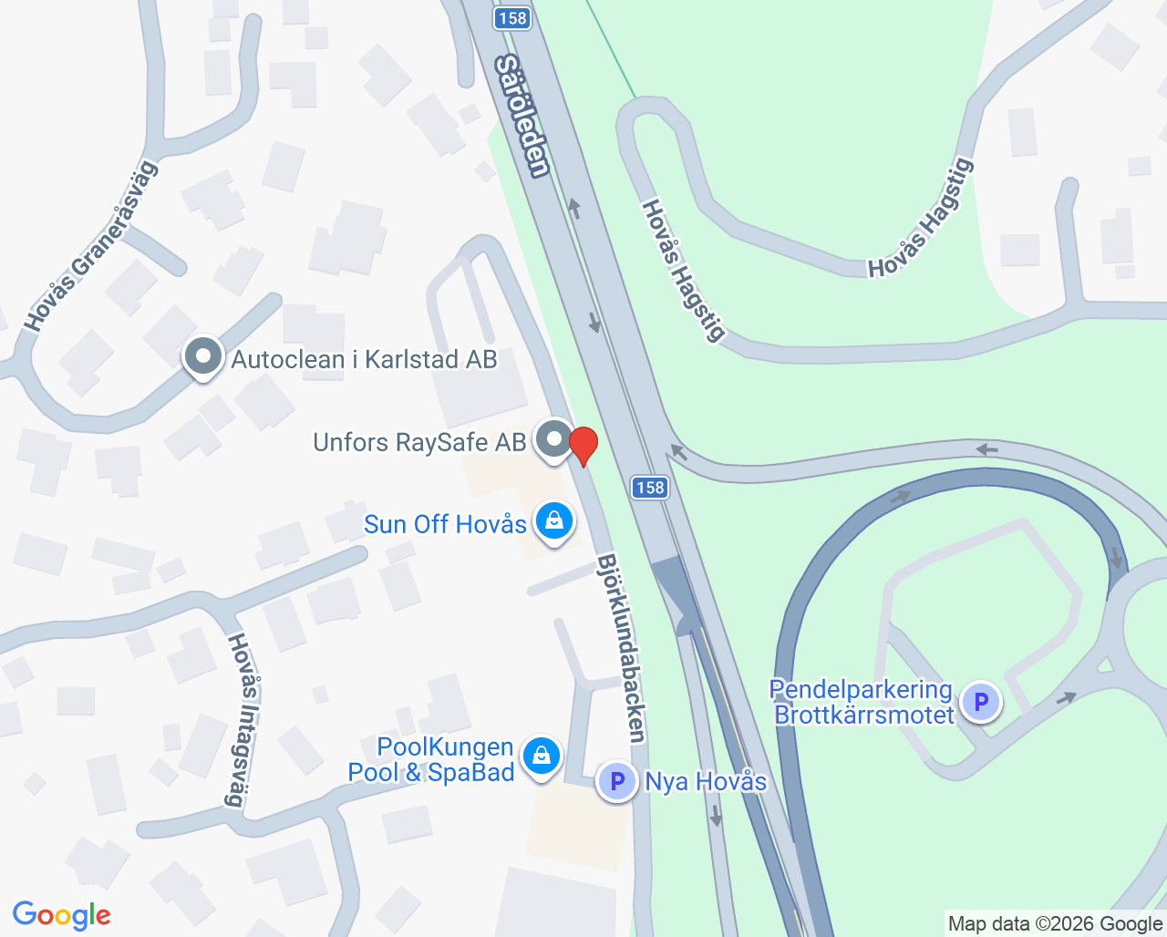 Karta till Skandinaviska Gynekologi och Fertilitetskliniken SGFK