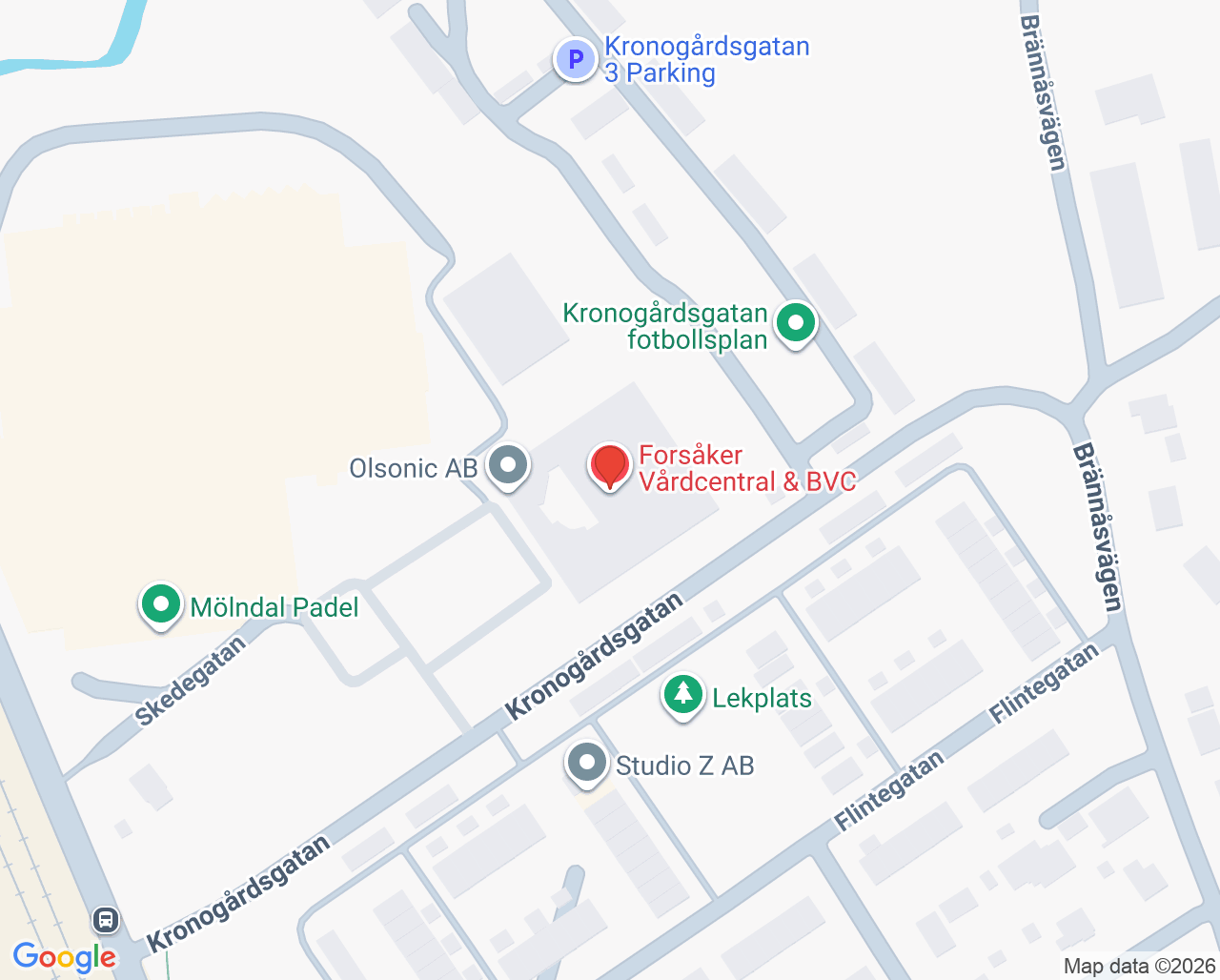 Karta till Forsåker Rehab