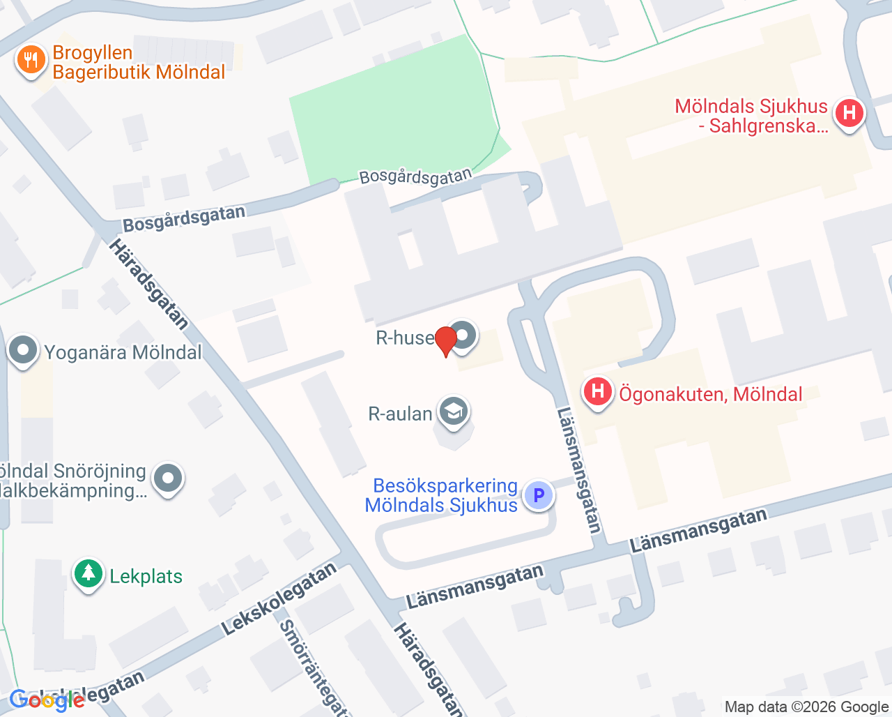 Karta till Rehabiliteringskoordinatorer, Göteborg